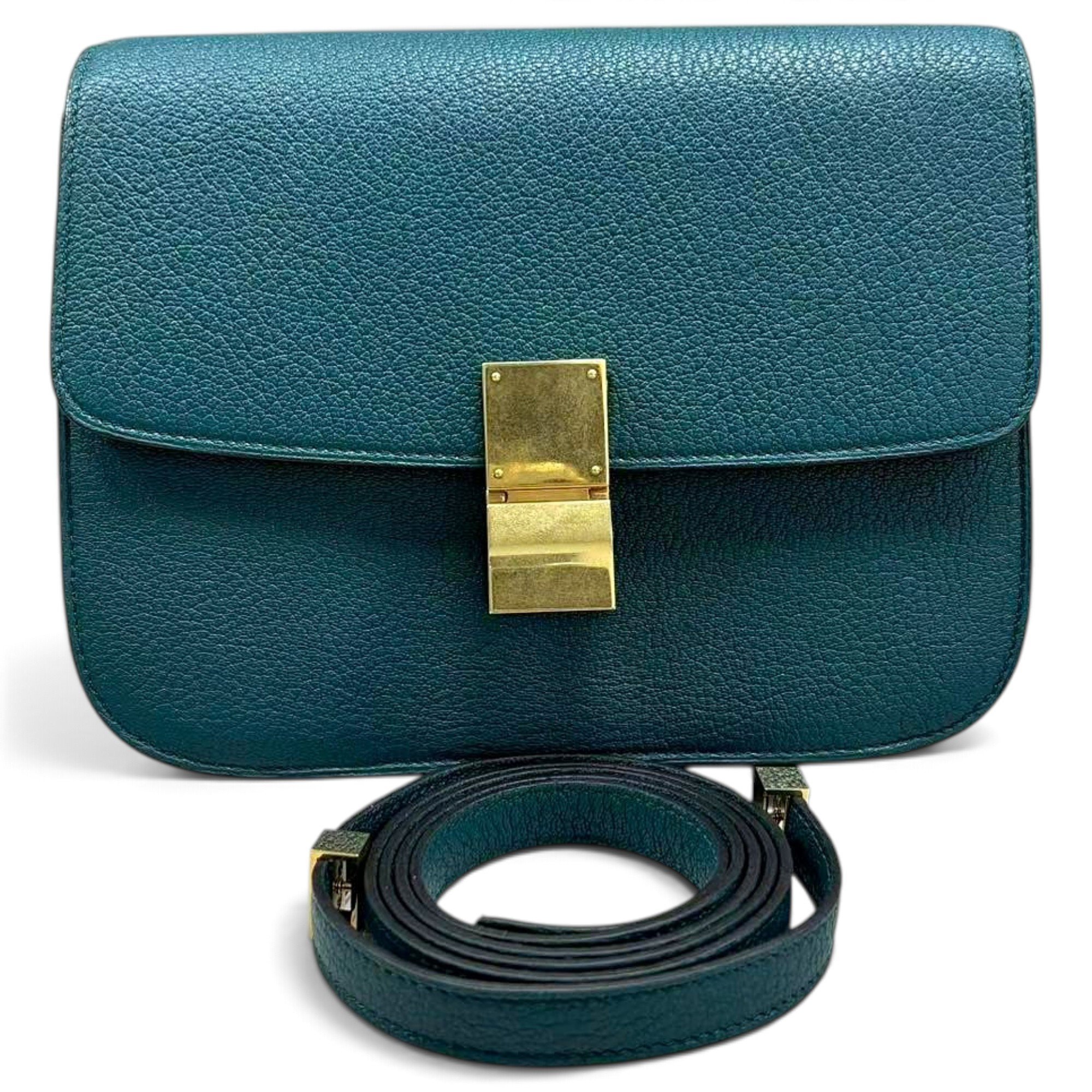 Classic leather crossbody bag
