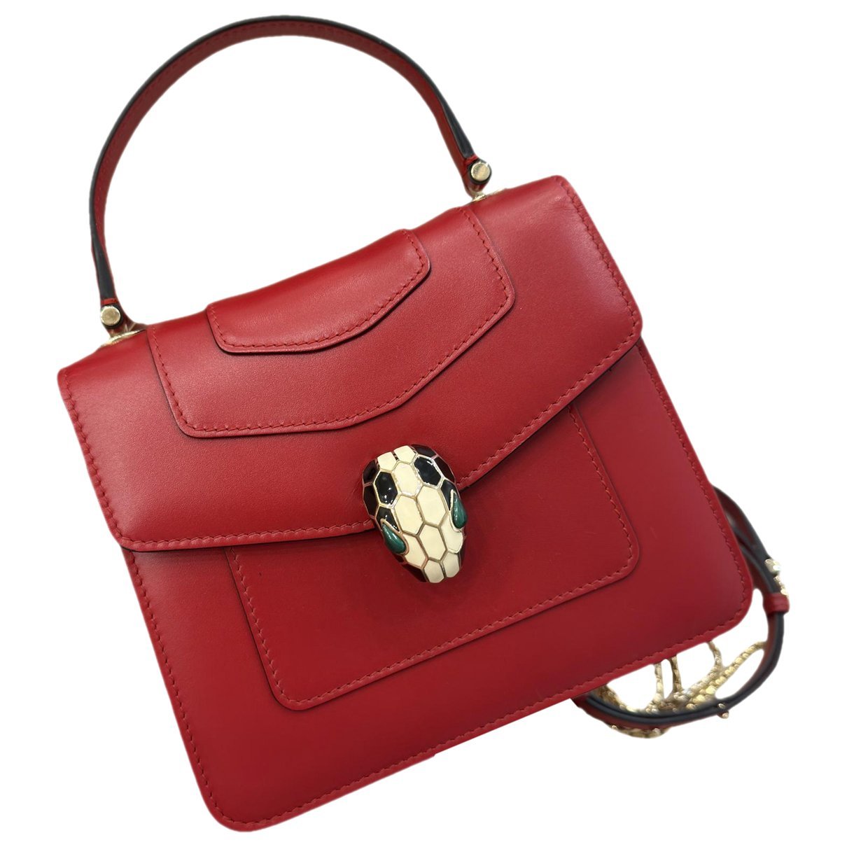 Serpenti leather crossbody bag