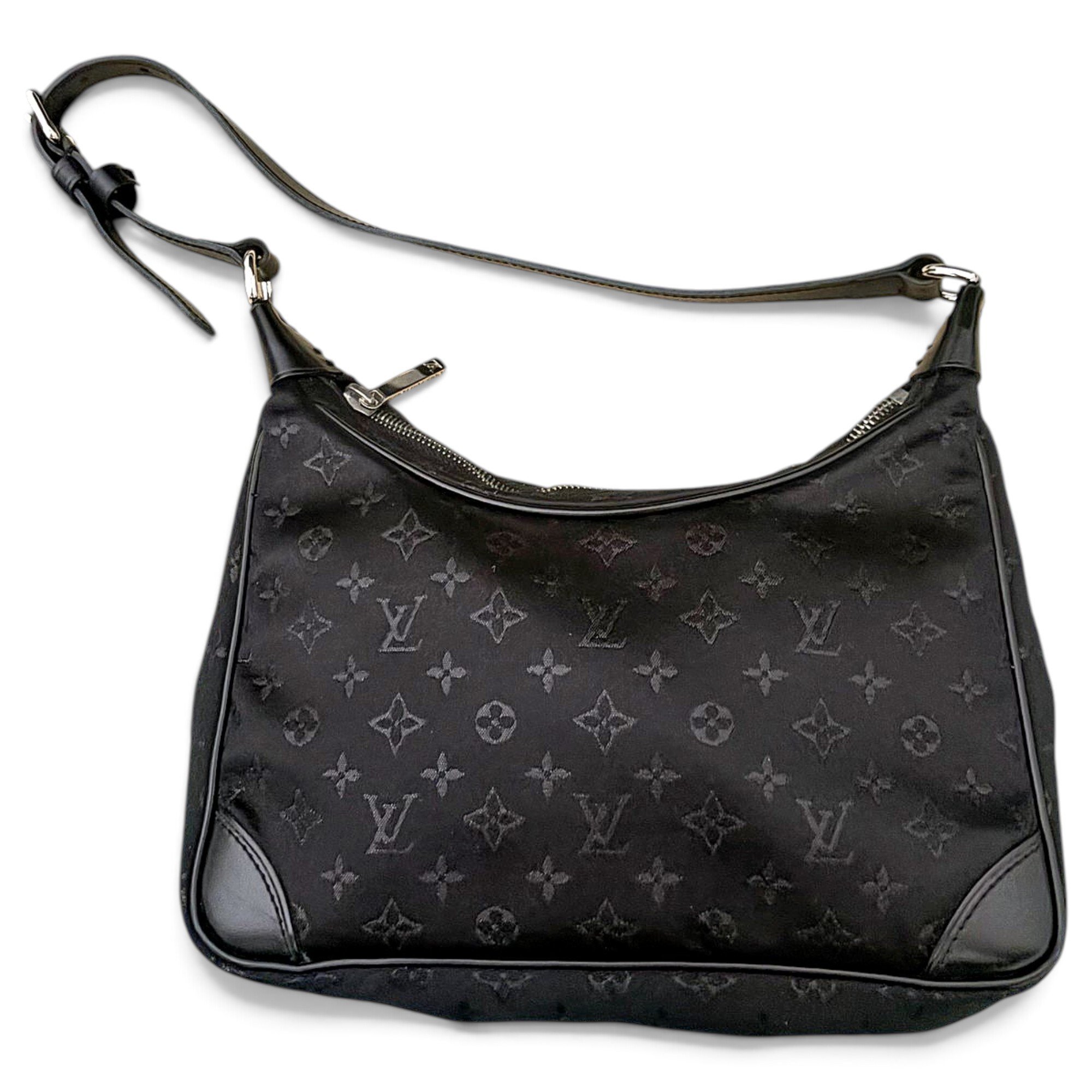Croissant silk handbag