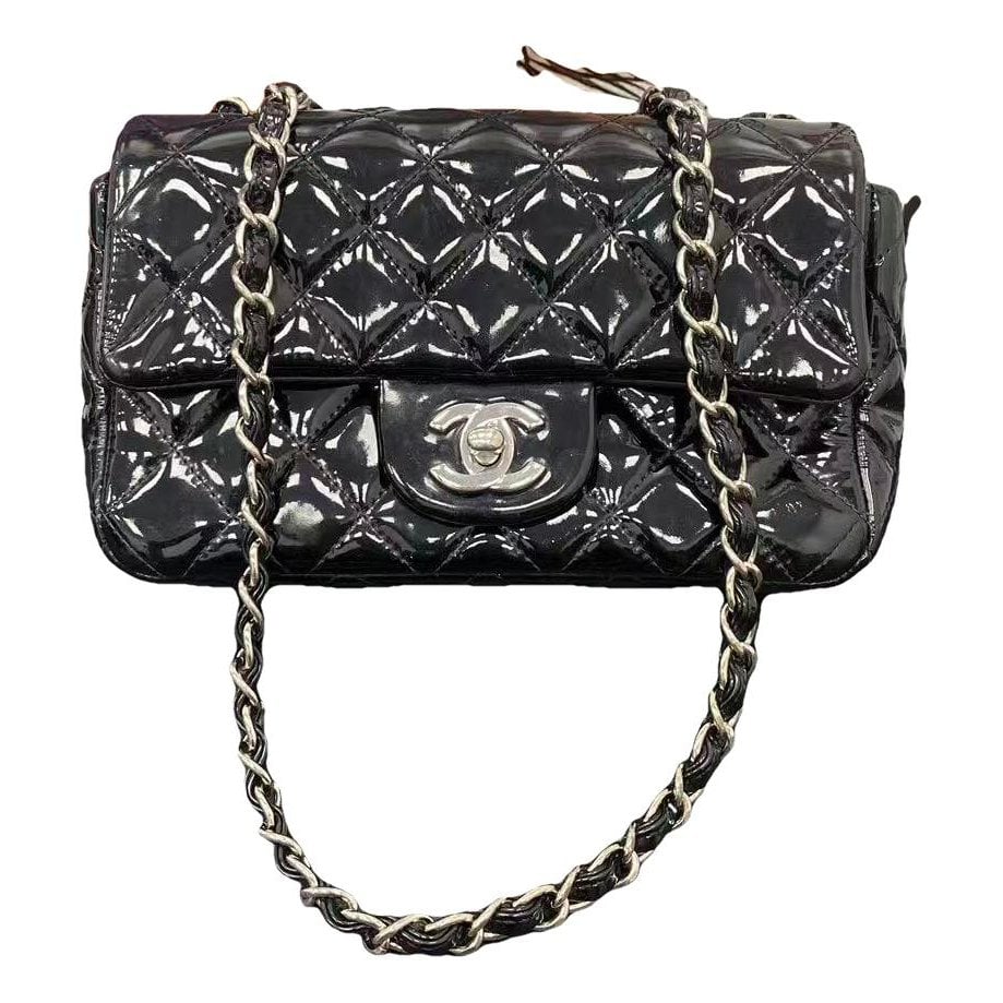 Patent leather handbag