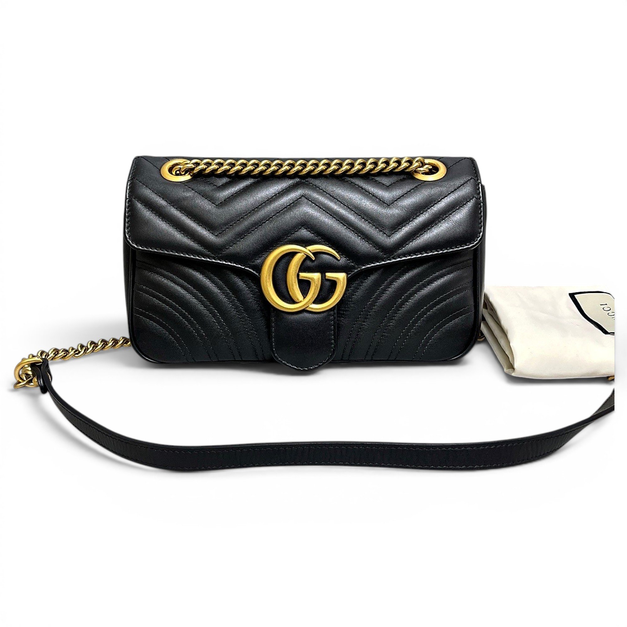 GG Marmont Flap leather handbag