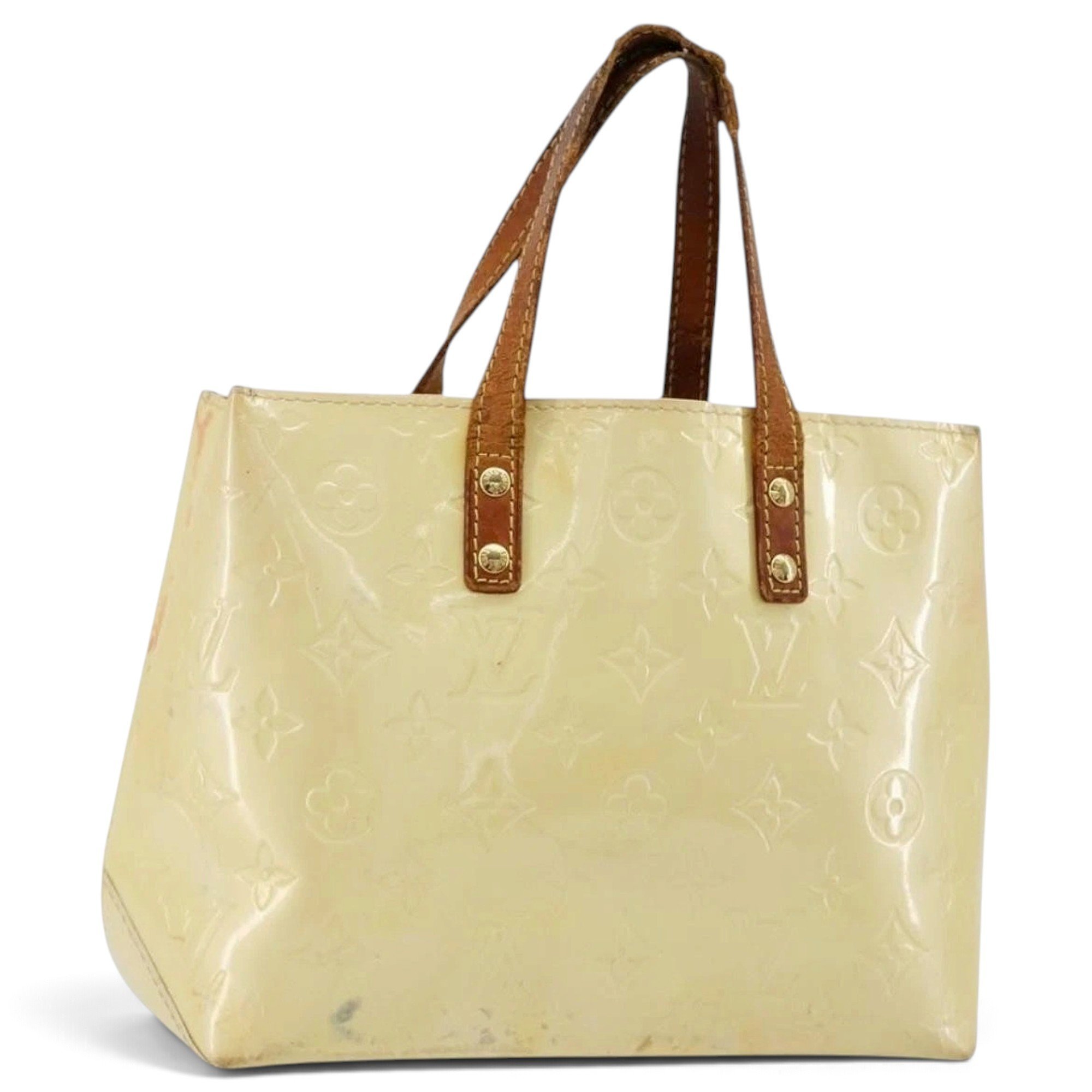 Patent leather handbag