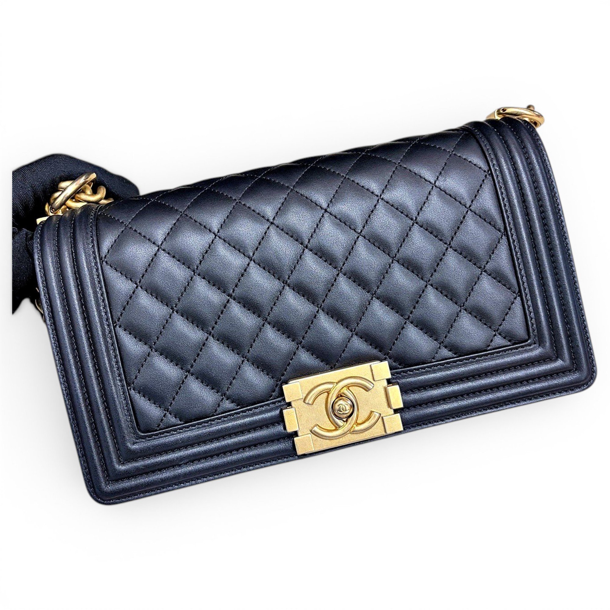 Boy leather crossbody bag