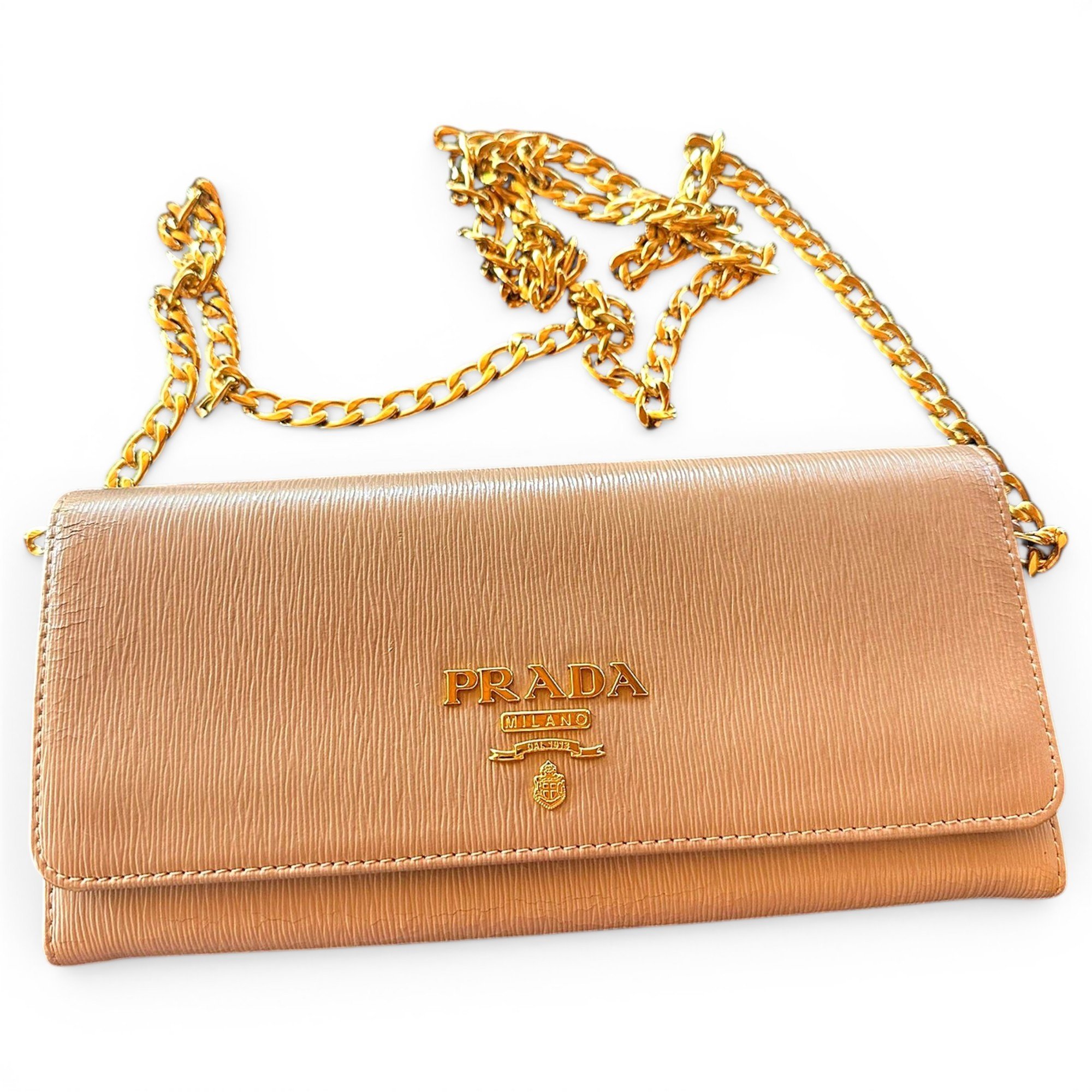 Leather clutch bag