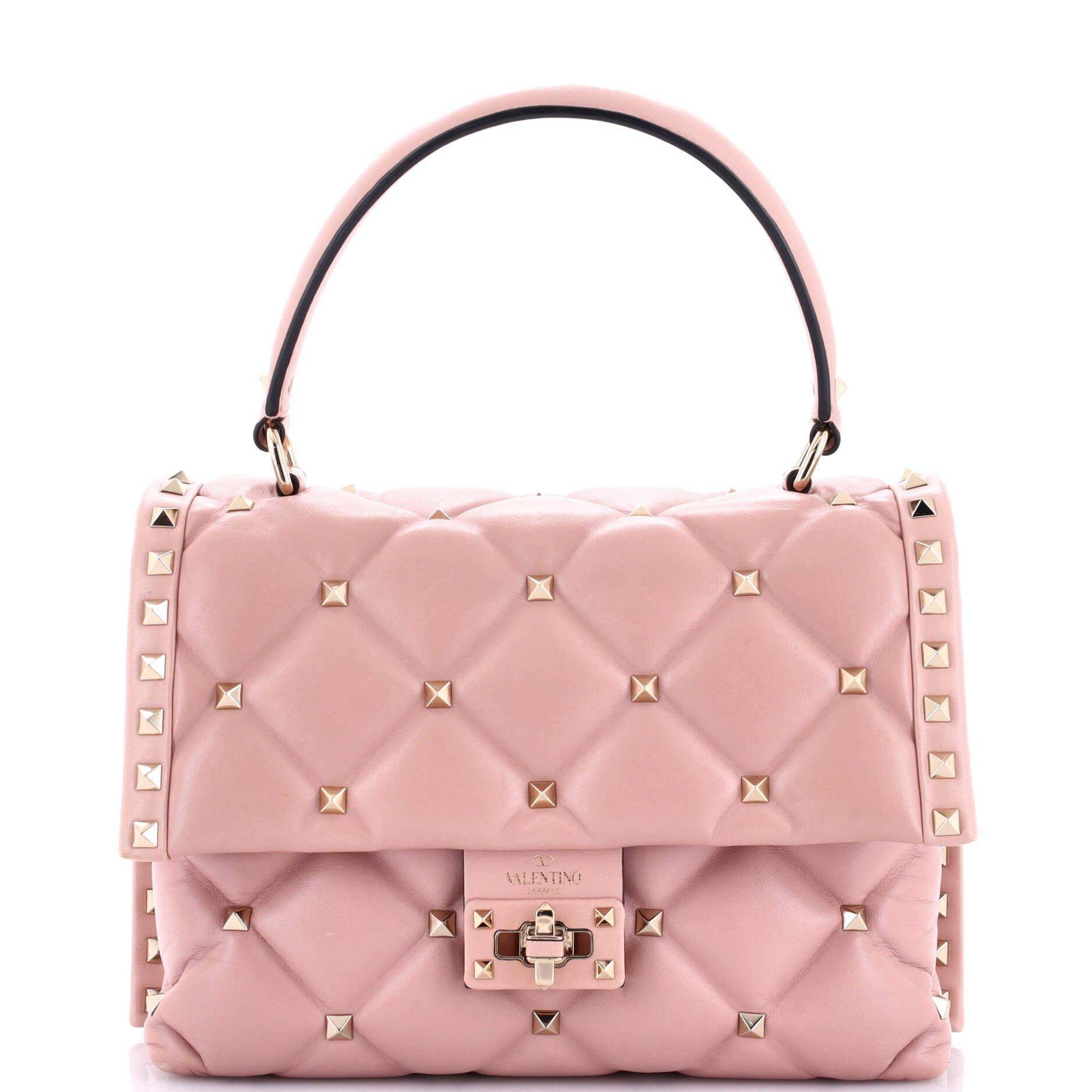 Valentino Garavani Candystud Top Handle Bag Leather Medium