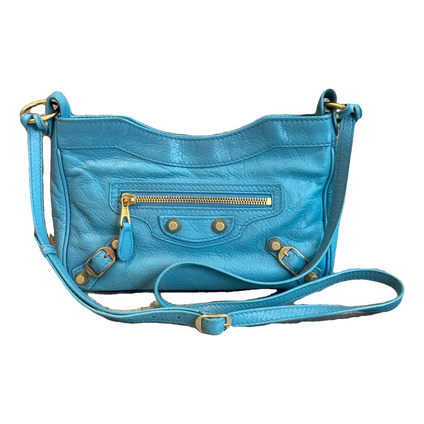 Hip leather crossbody bag