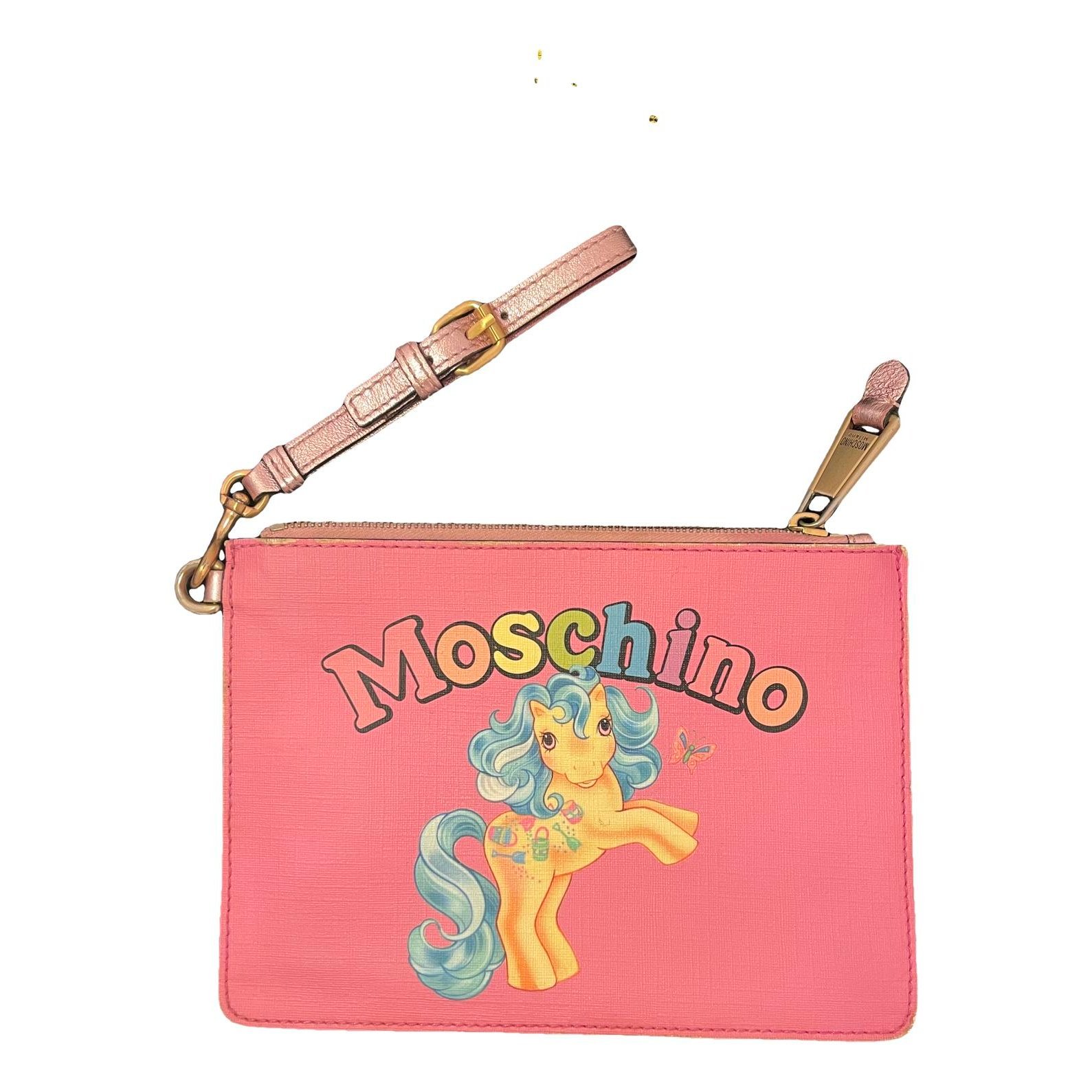 Leather clutch bag