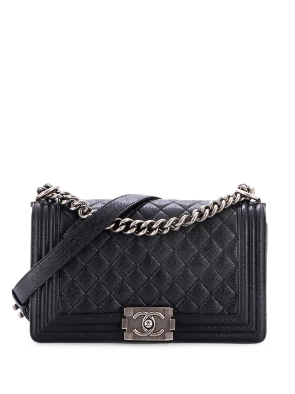 Boy Flap Bag Quilted Caviar Old Medium crossbody bag