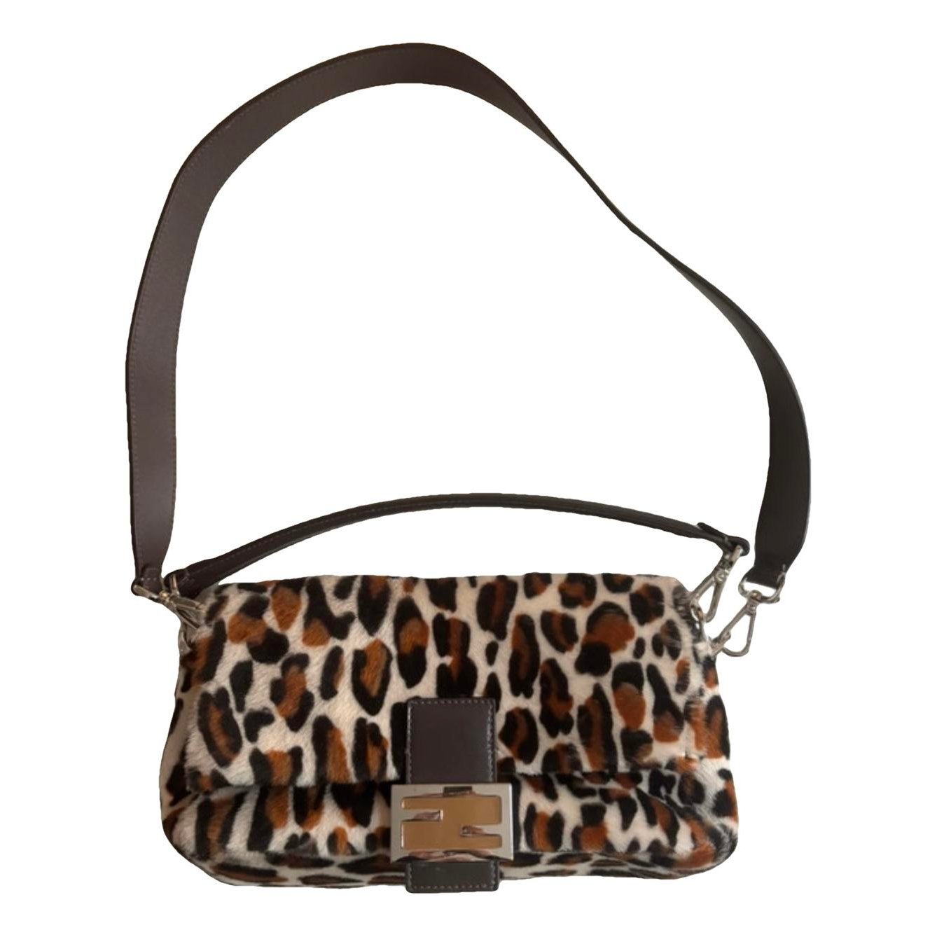 Baguette pony-style calfskin handbag