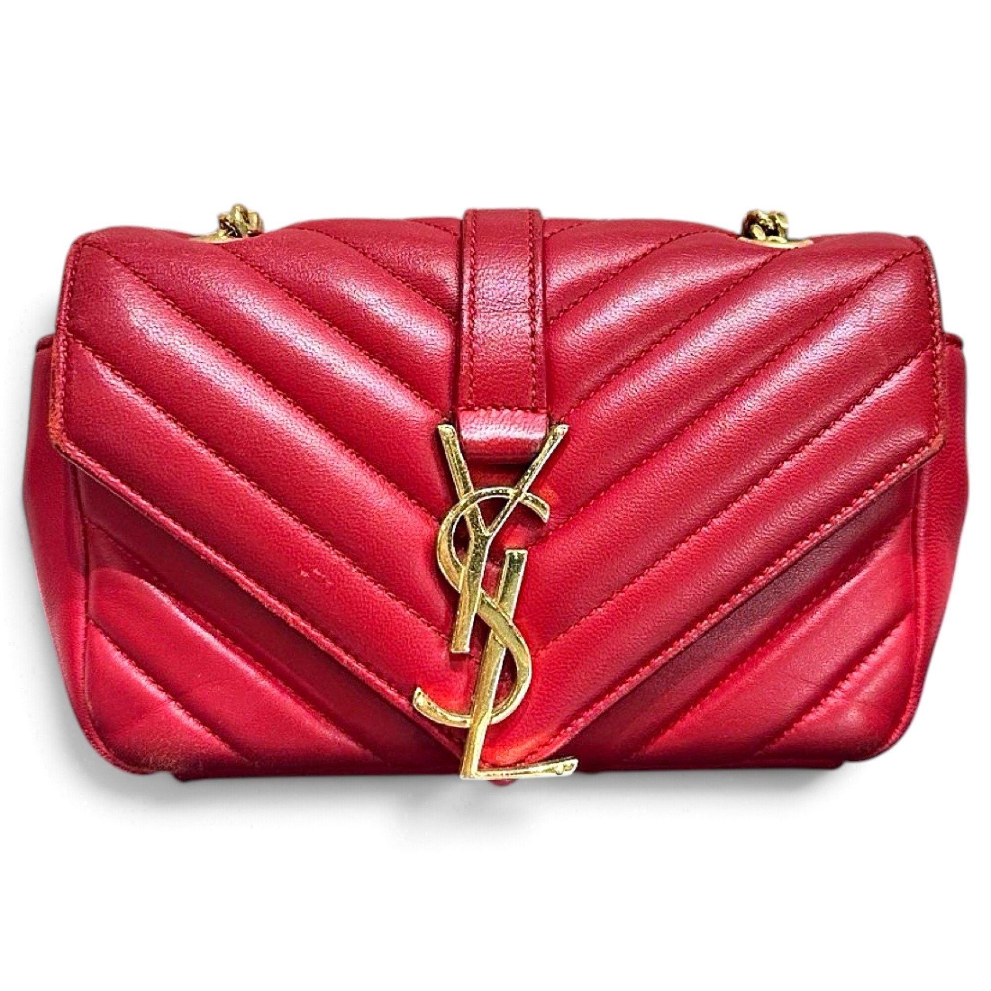 Collége monogramme leather crossbody bag