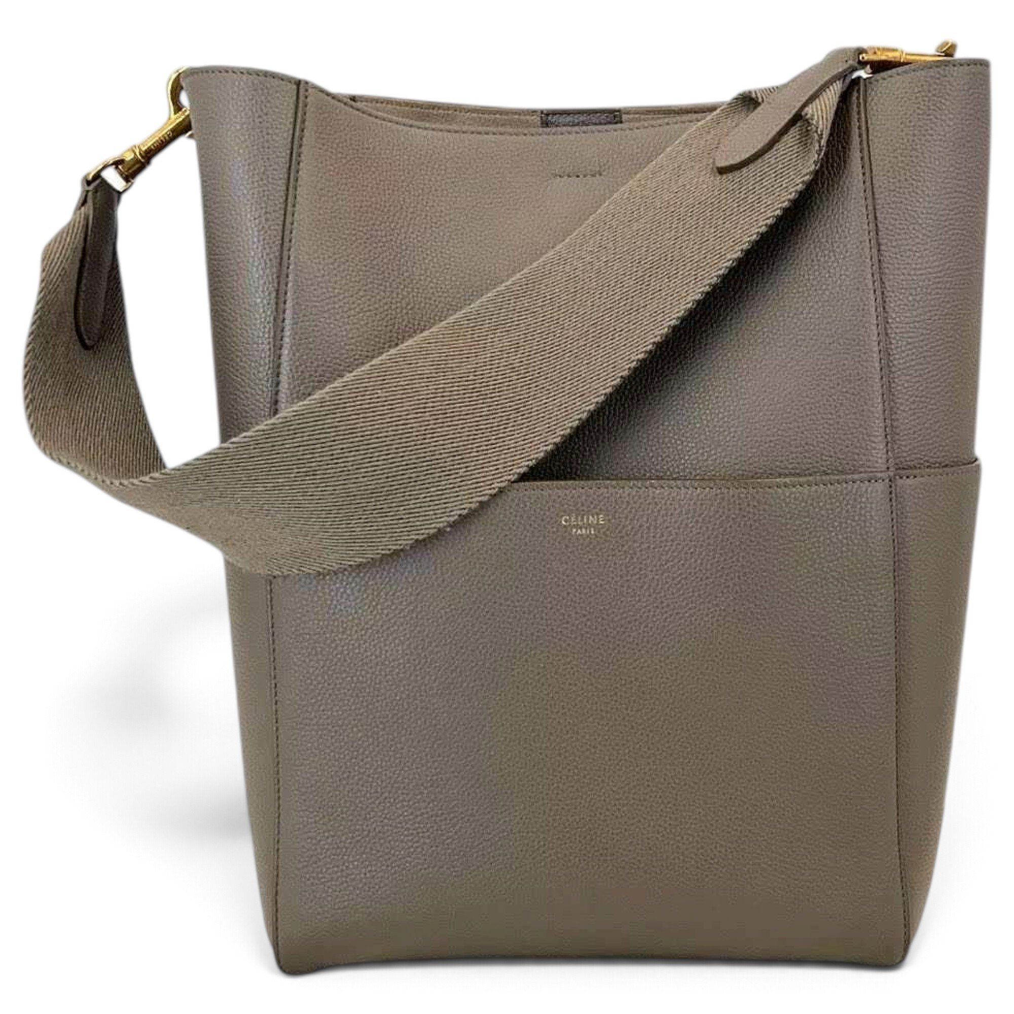 Seau Sangle leather handbag