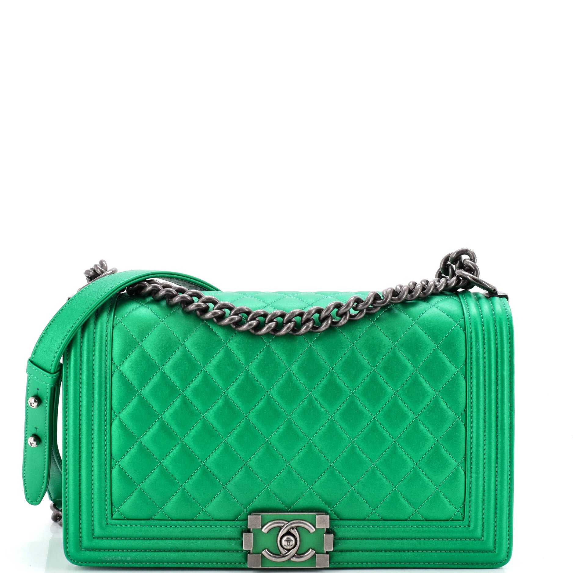 Boy Flap Bag Quilted Lambskin New Medium