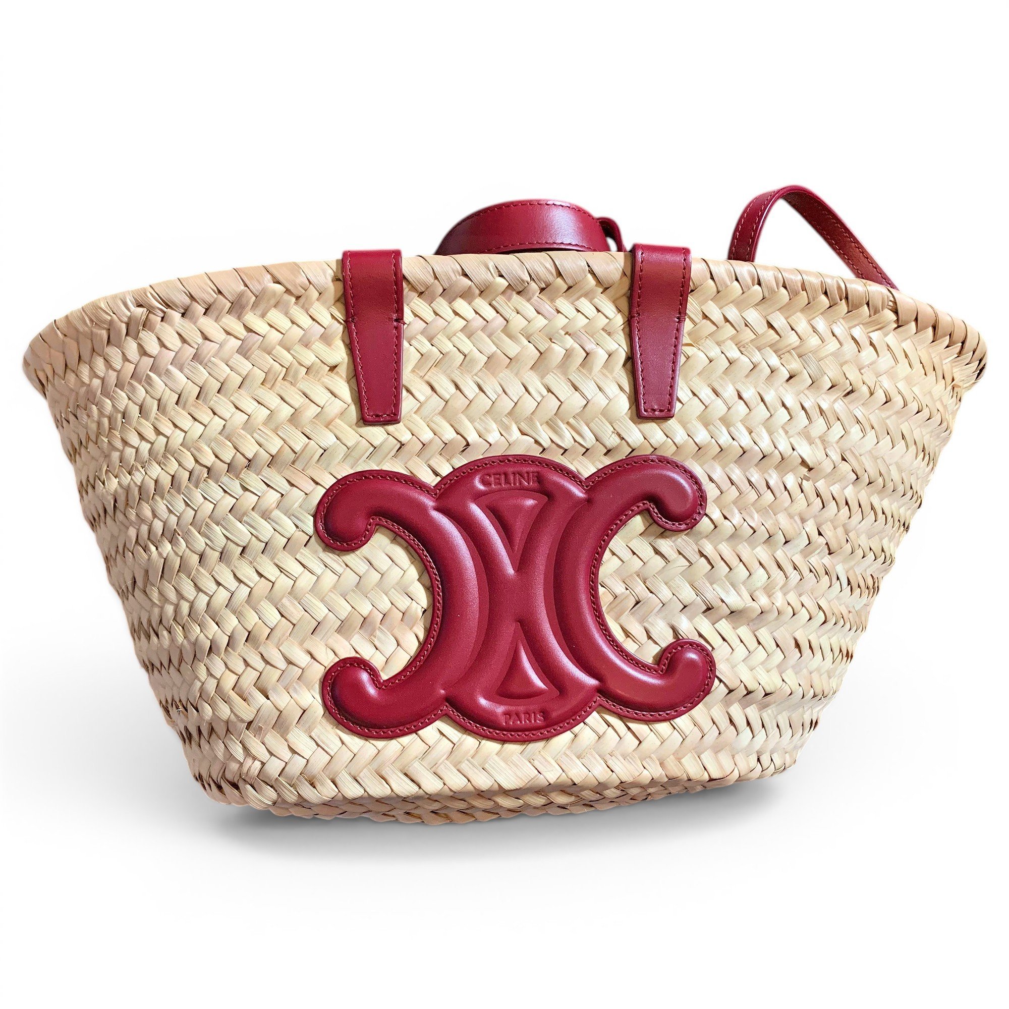 Triomphe leather handbag