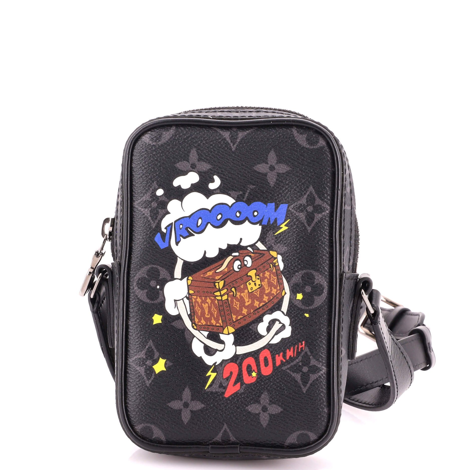 Danube Limited Edition Comic Trunk Printed Monogram Eclipse Canvas PPM