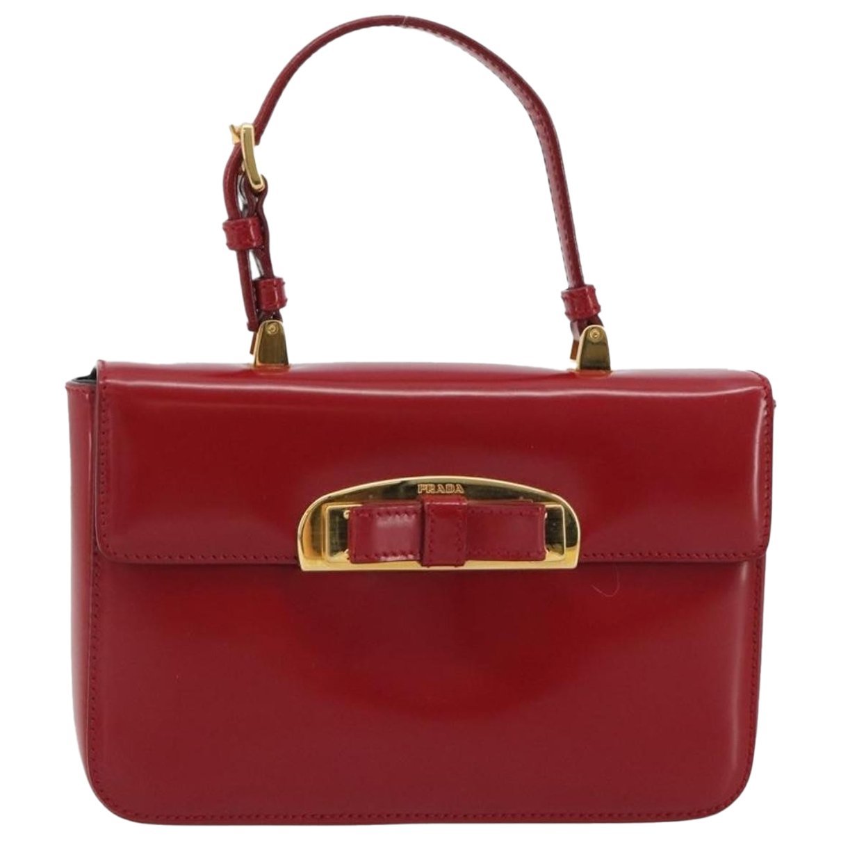 Bowling leather handbag