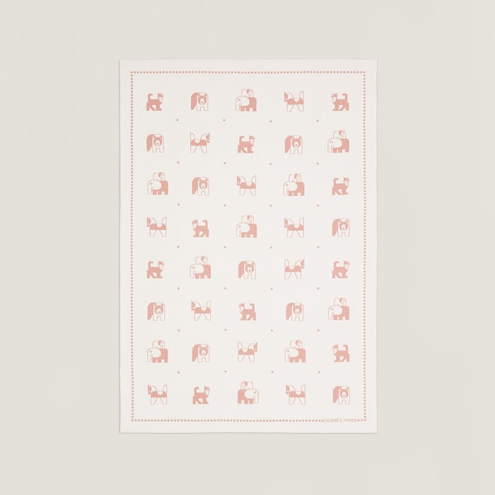 Rose Quartz Animaux Blocks Blanket