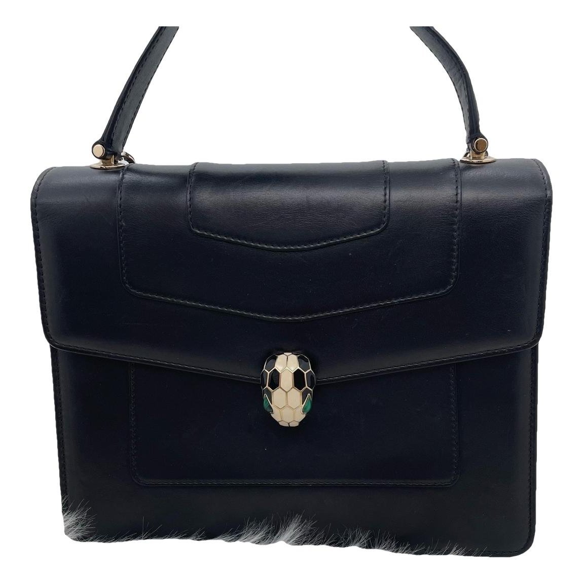 Bvlgari Serpenti leather handbag