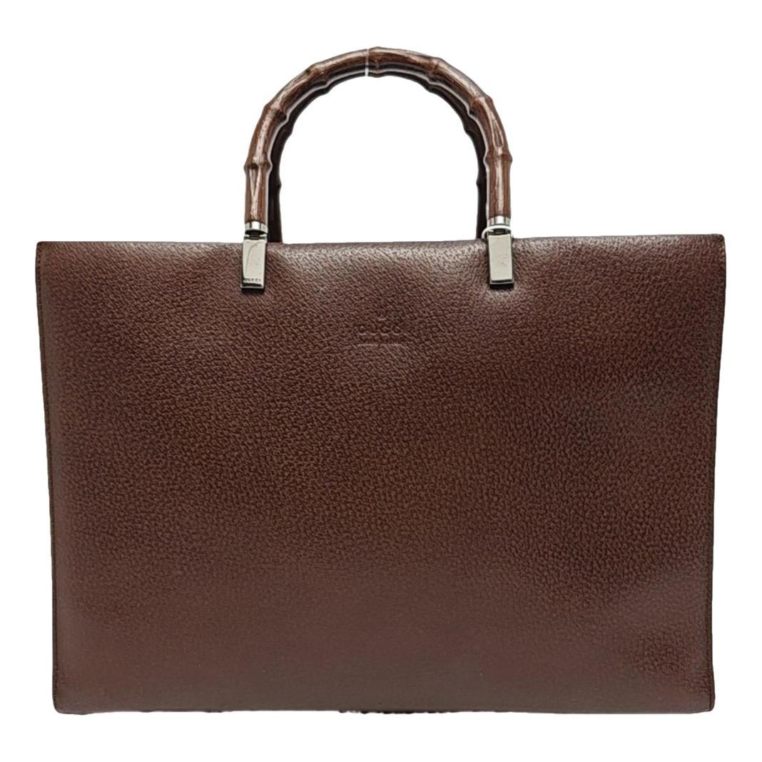 Bamboo leather handbag