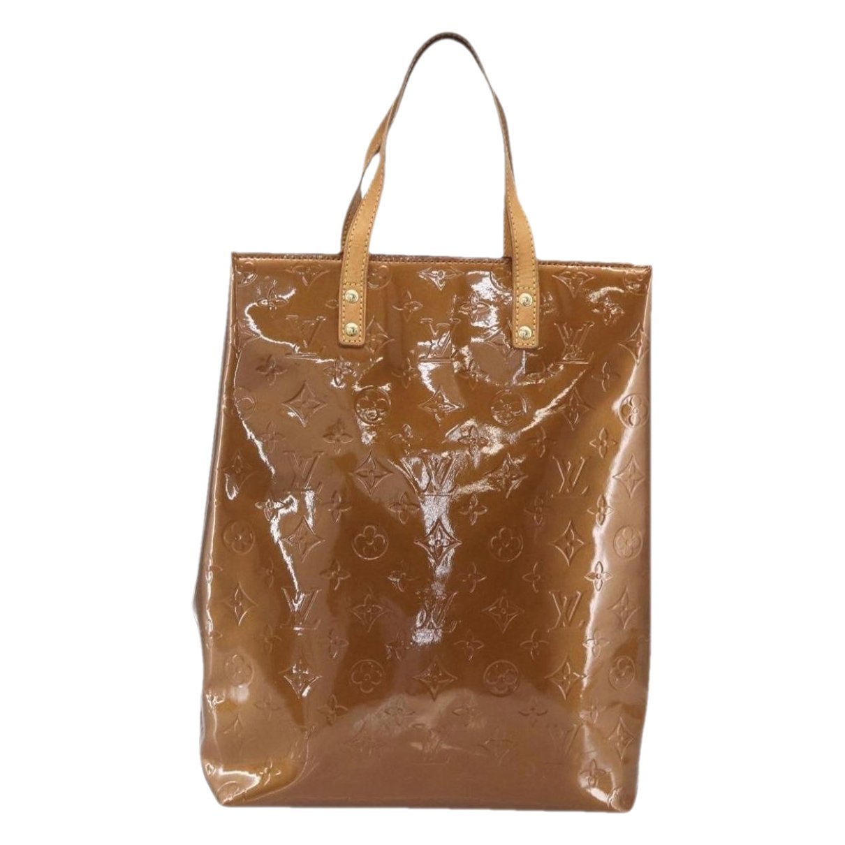 Reade patent leather handbag