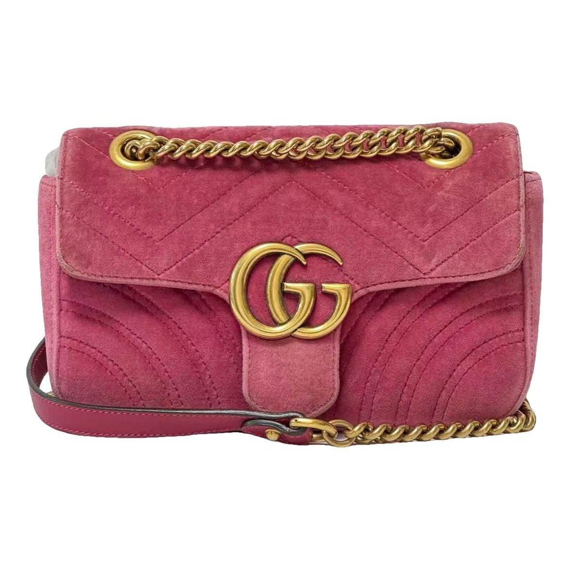 GG Marmont Flap velvet crossbody bag