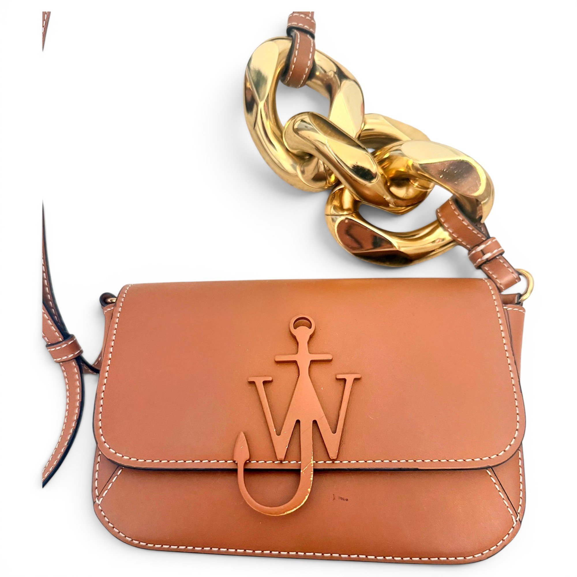 Logo leather crossbody bag