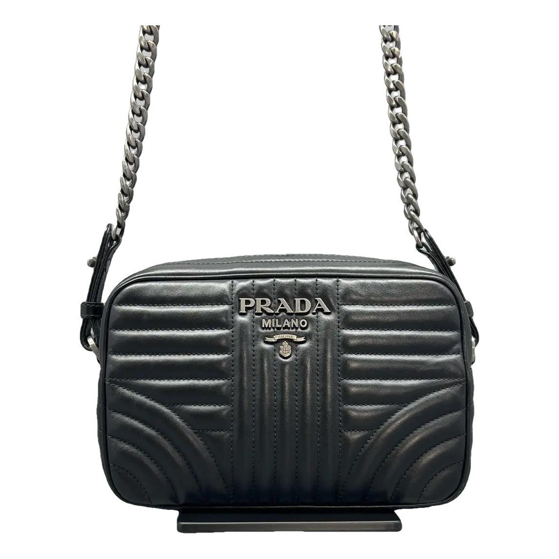 Diagramme leather handbag