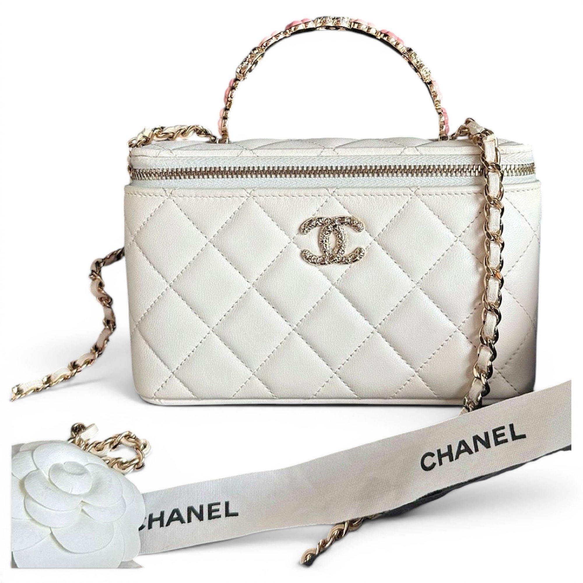 Trendy CC Vanity leather handbag