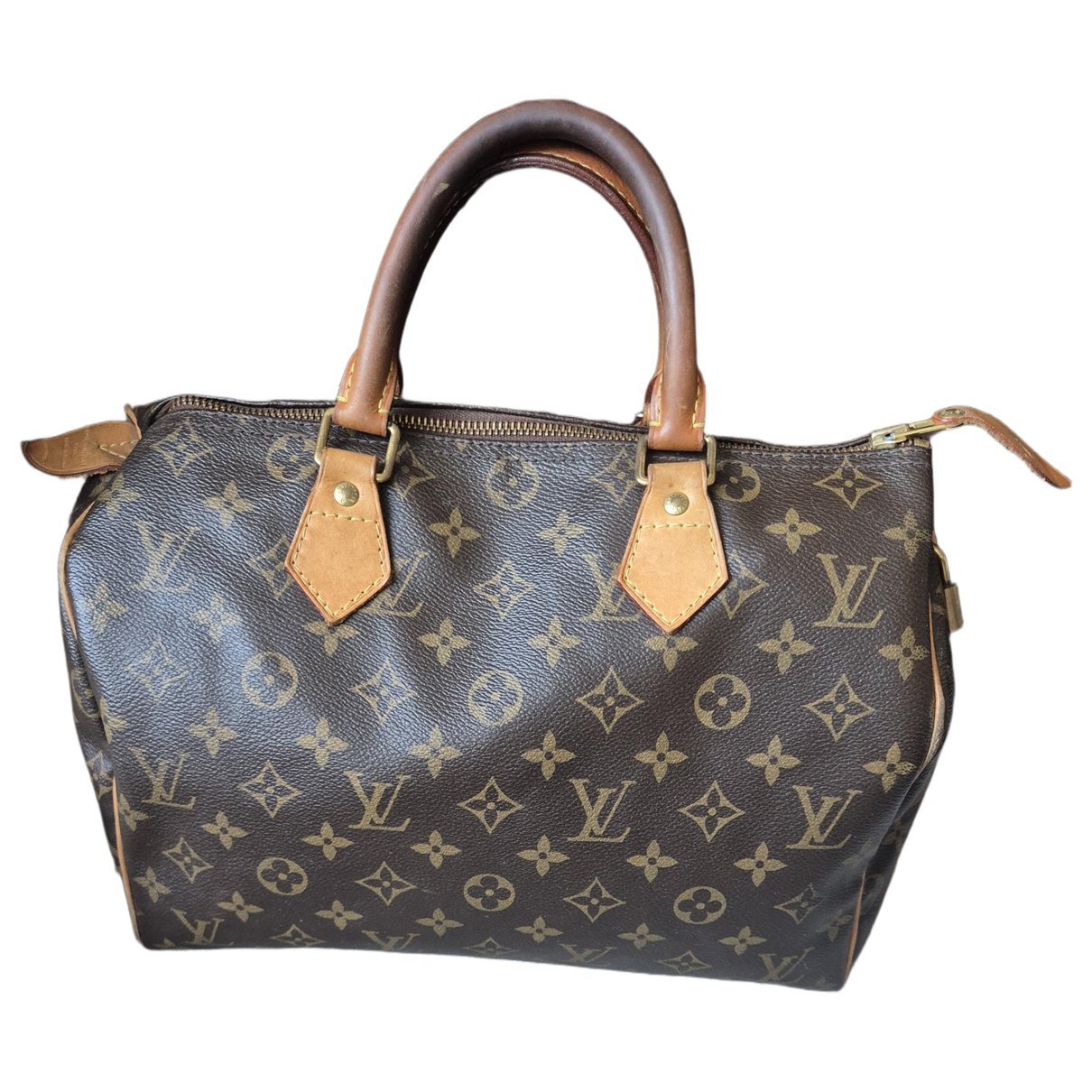 Speedy leather handbag