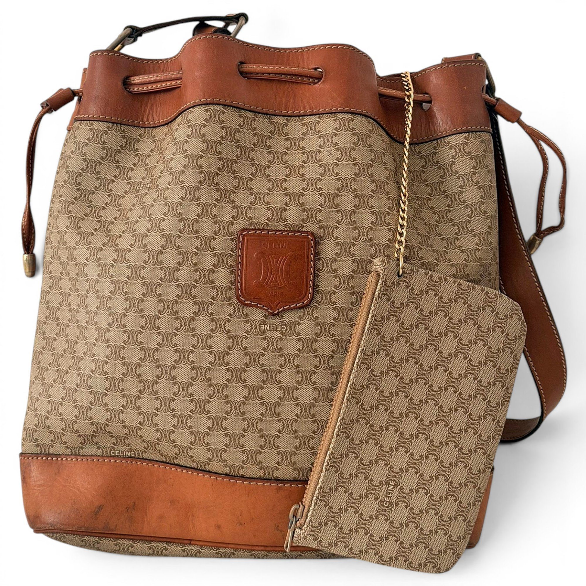 SAC SEAU leather handbag