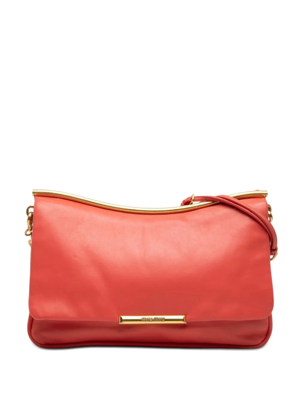 Miu Miu 2010-2026 Nappa Frame Flap Chain crossbody bag