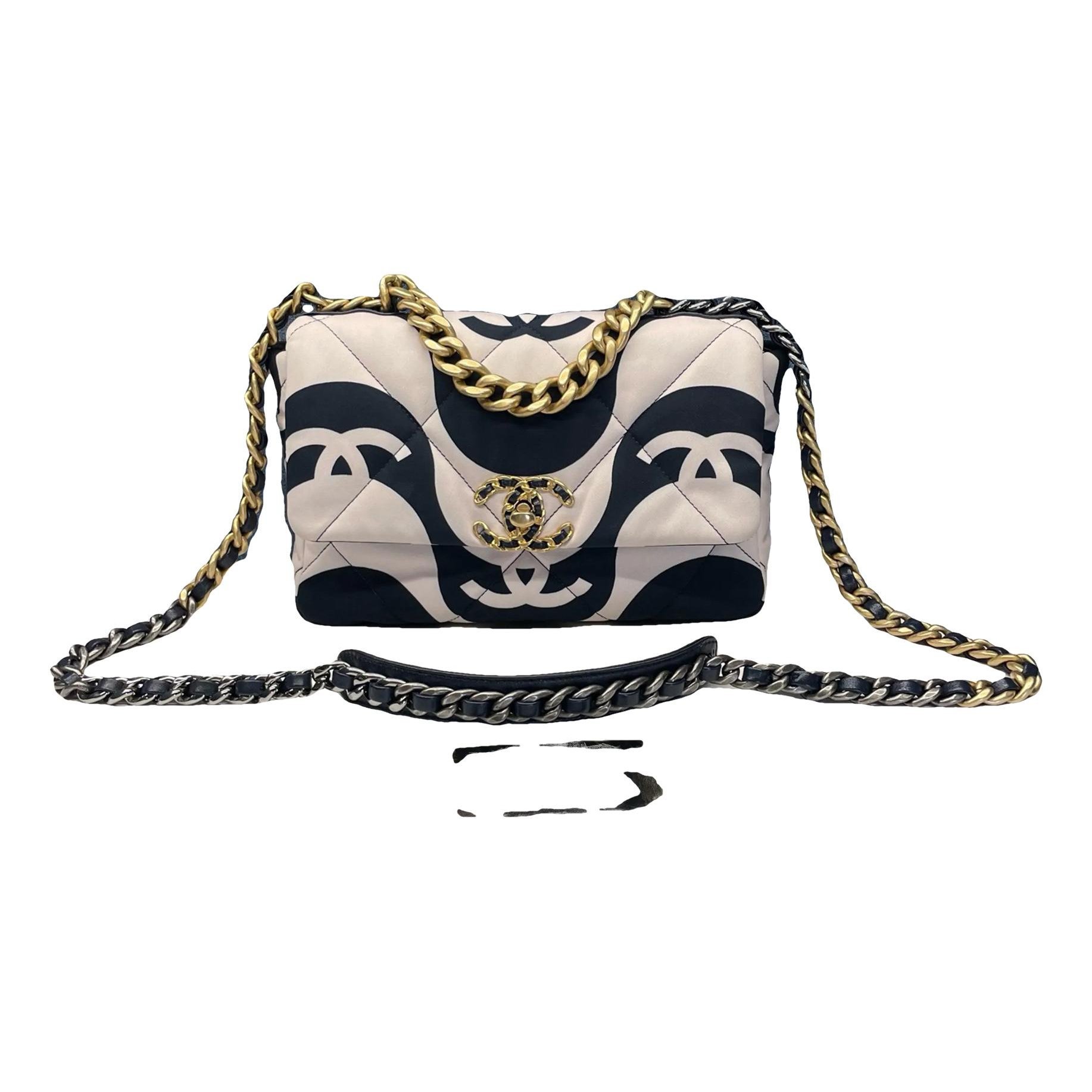 Chanel 19 cloth crossbody bag