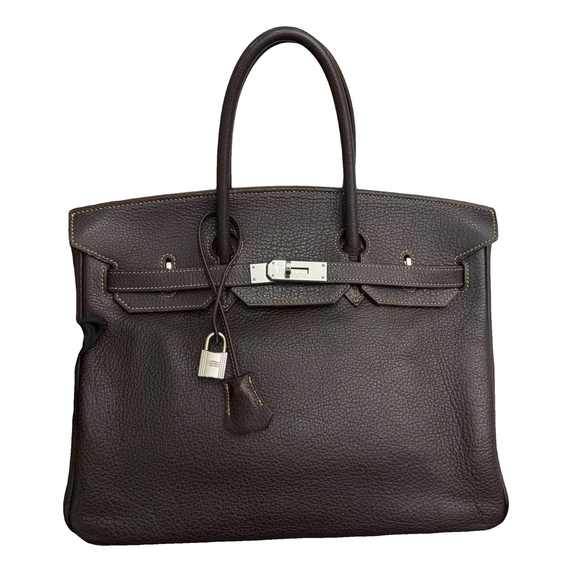Birkin 35 leather handbag