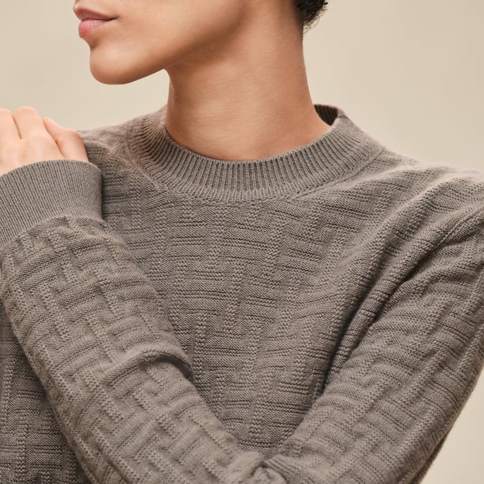 "H Voyage" Long-sleeve Sweater