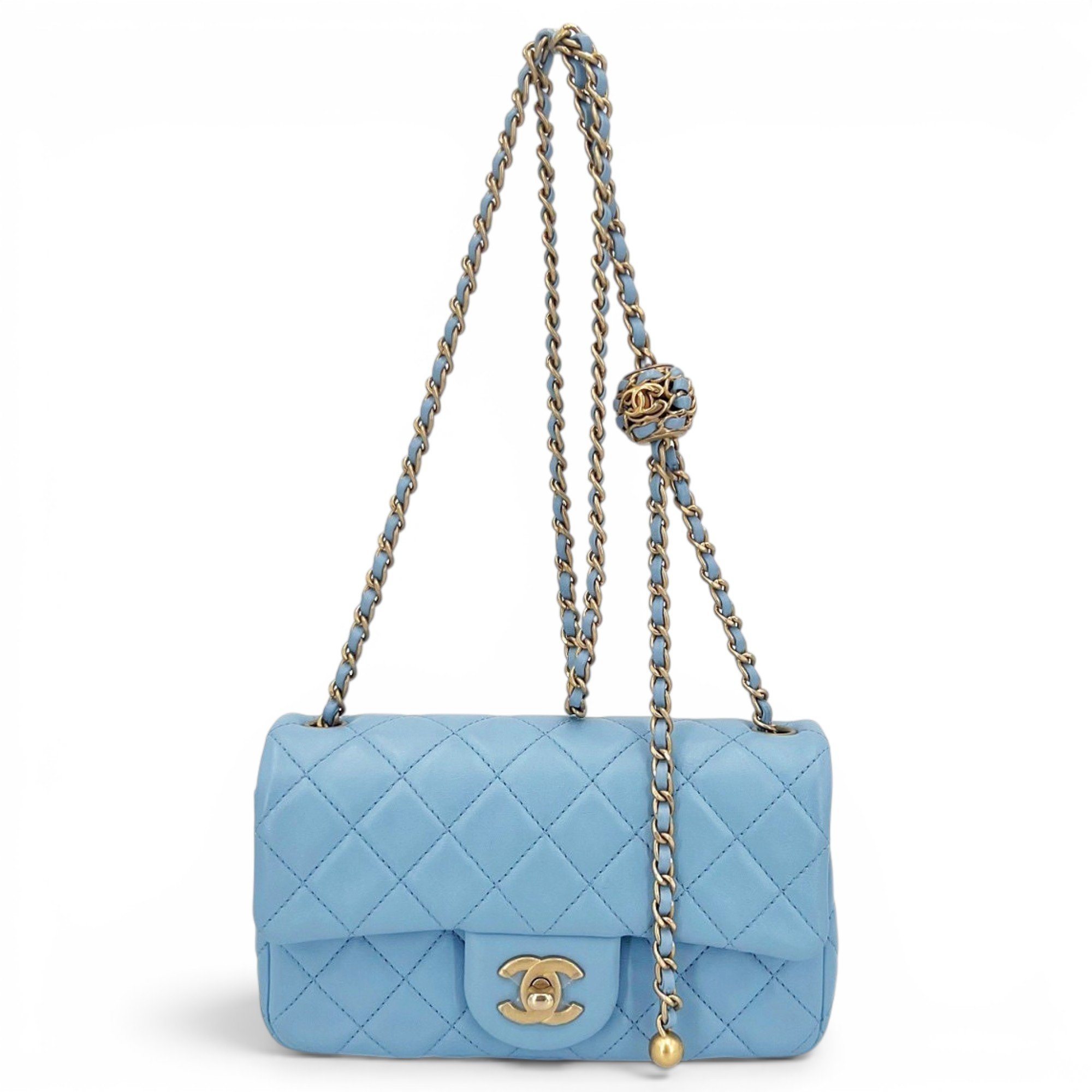 Trendy CC Flap leather handbag