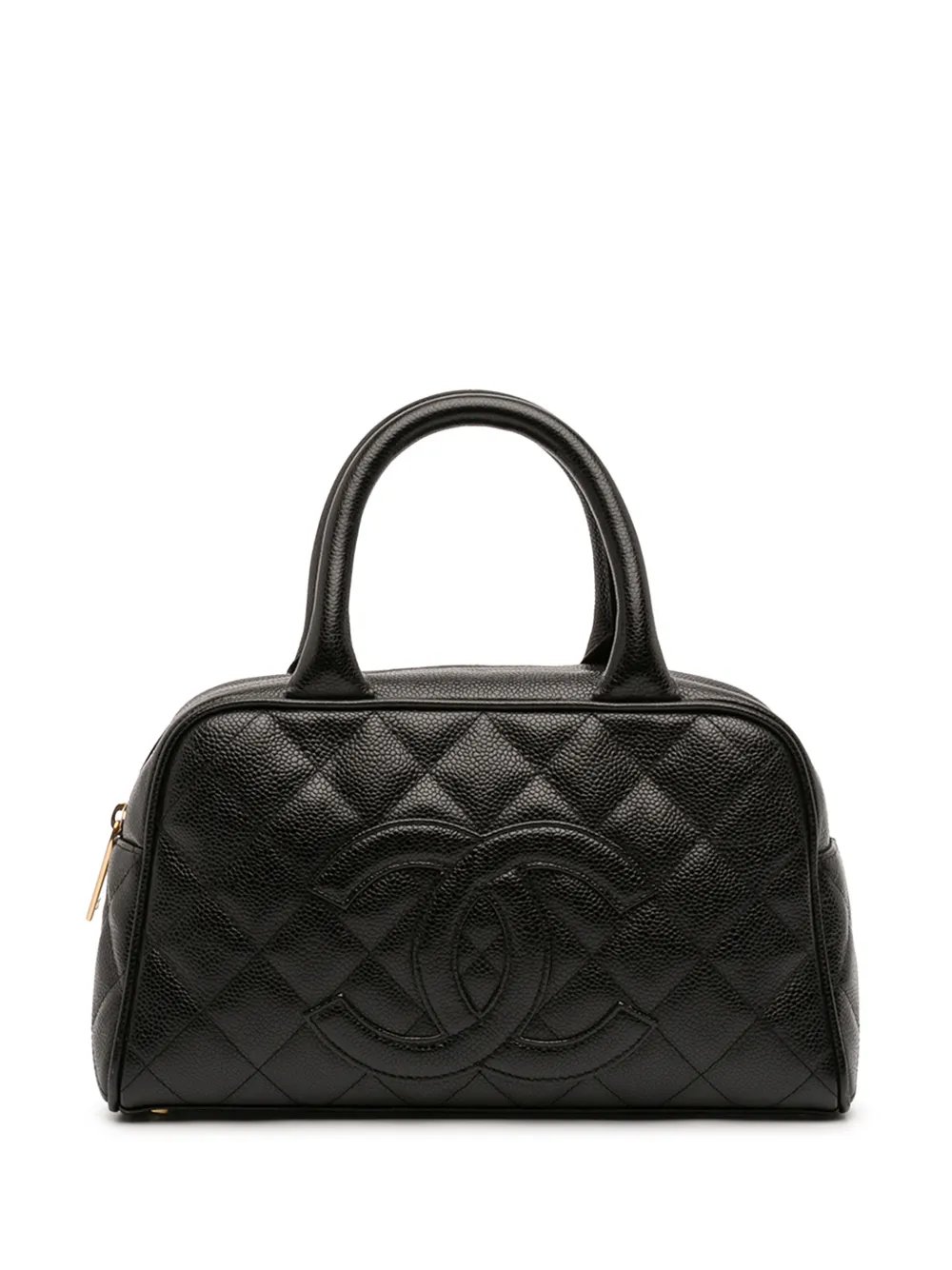 2003-2004 CC Quilted Caviar Bowling Bag handbag