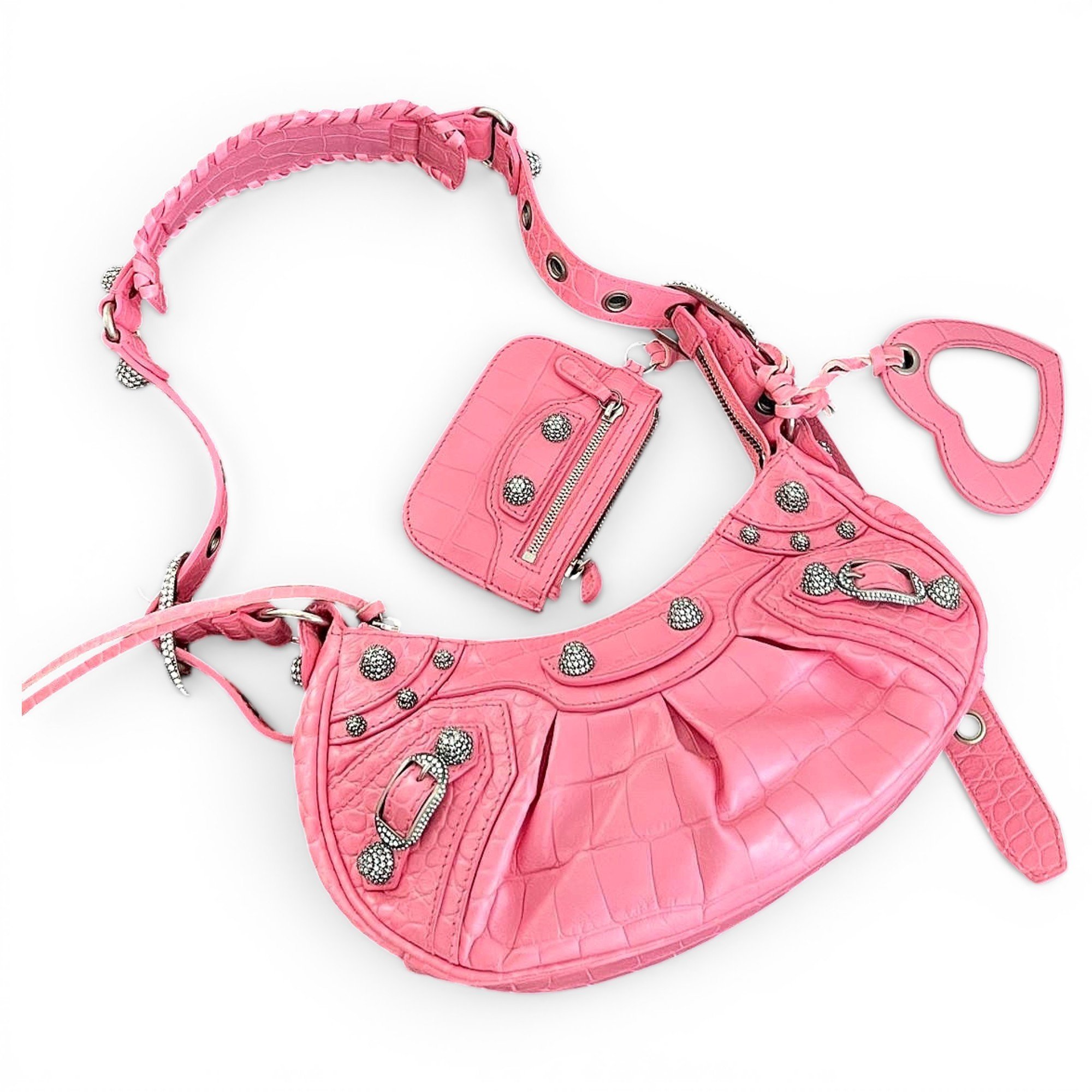 City leather handbag