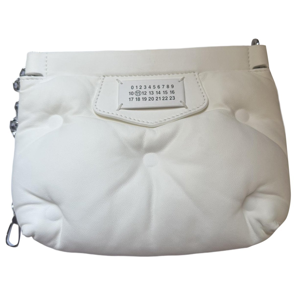 Leather clutch bag