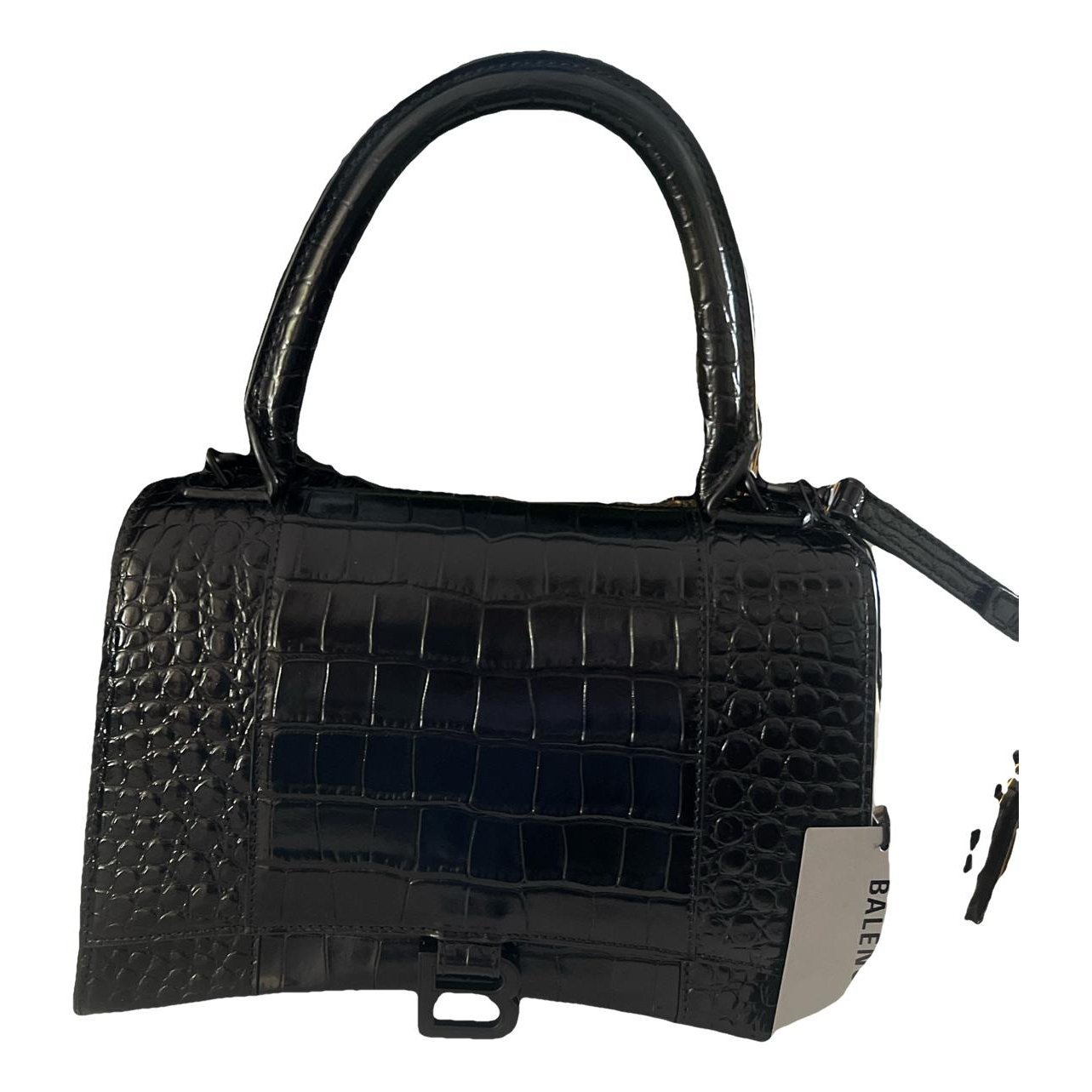 Hourglass leather crossbody bag