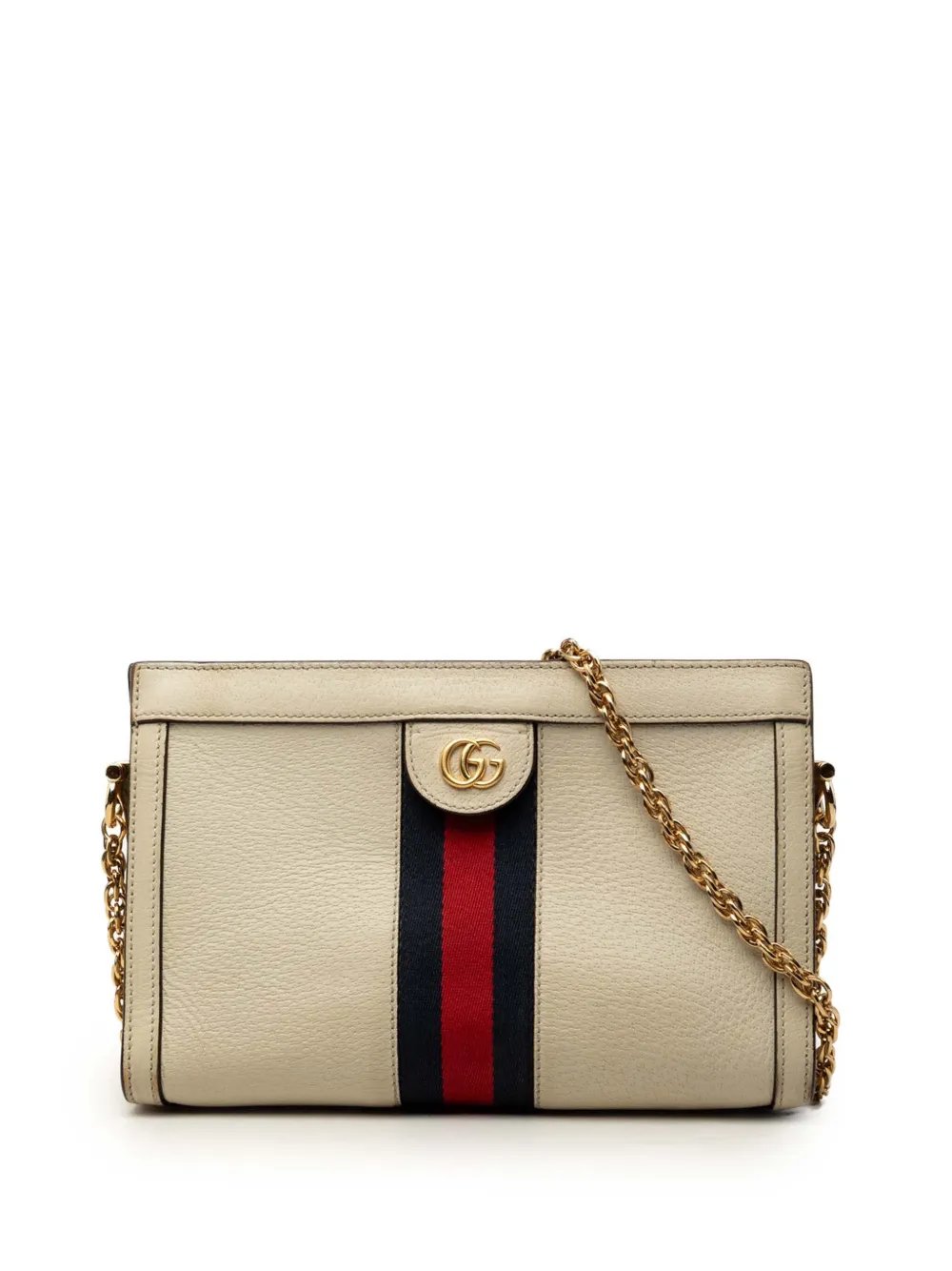 2016-2026 Small Calfskin Web Ophidia Chain crossbody bag