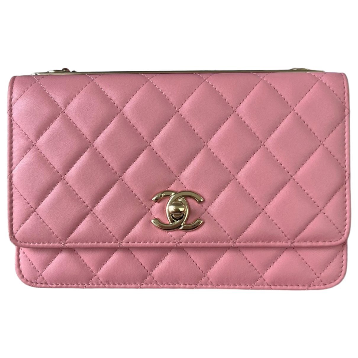 Trendy CC Wallet on Chain leather crossbody bag