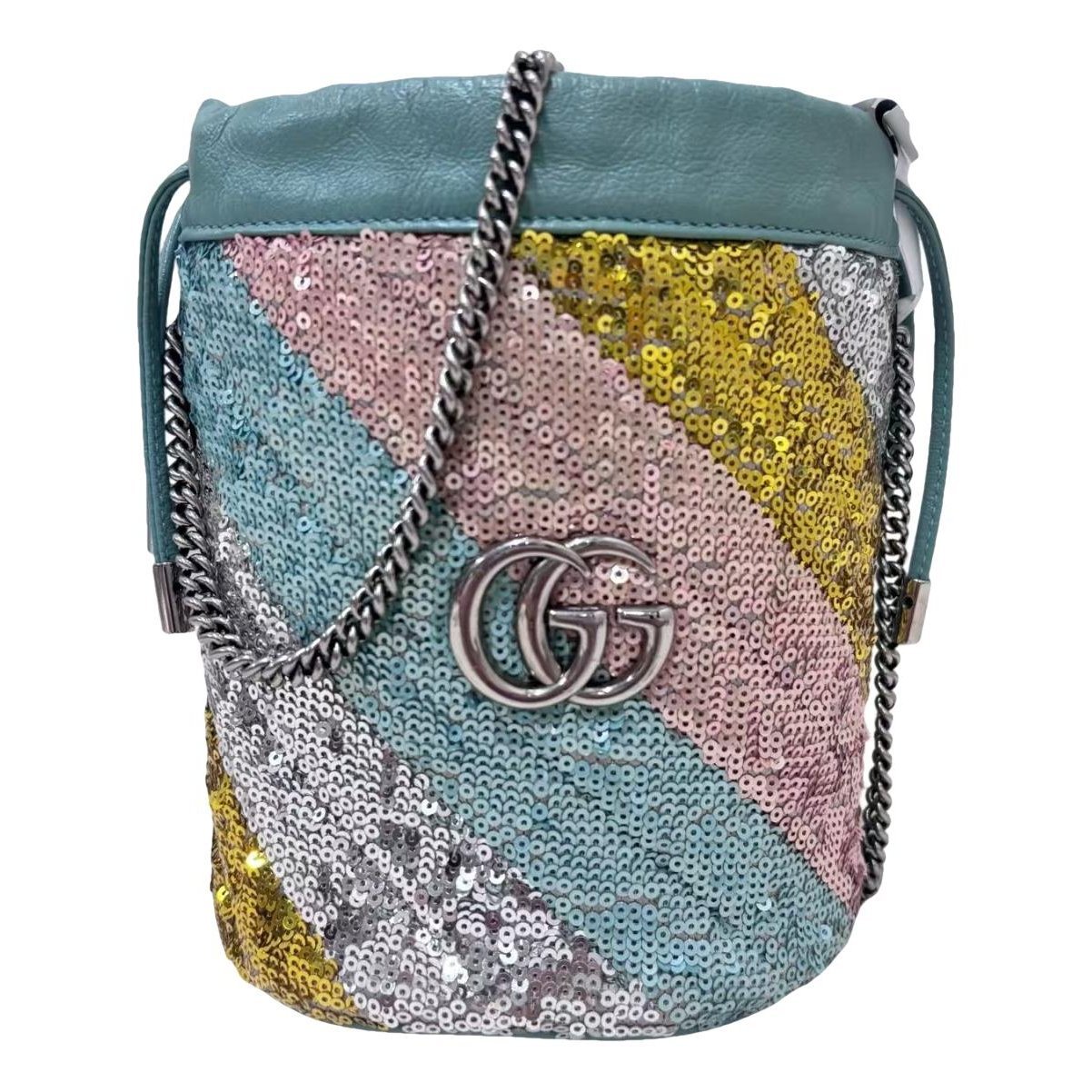 GG Marmont Chain Bucket leather handbag