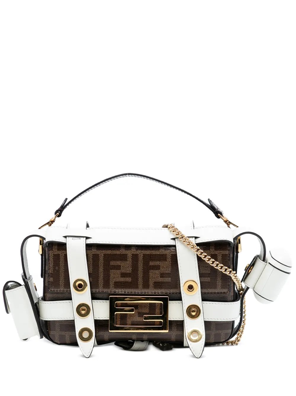2010-2025 Mini Zucca Glazed Fabric Cage Baguette satchel