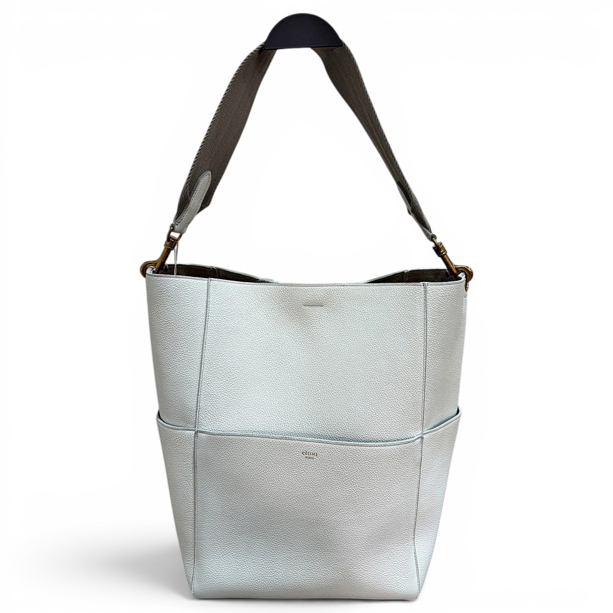 Seau Sangle leather handbag
