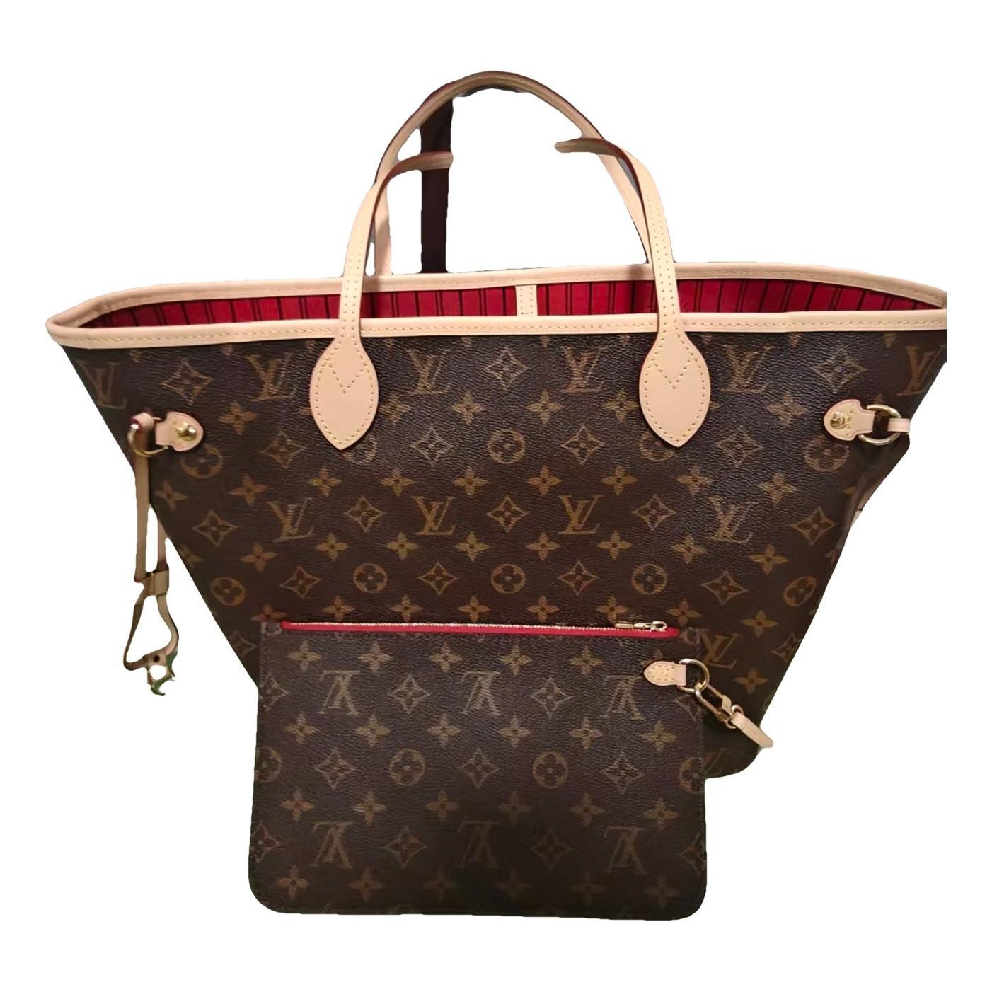 Louis Vuitton Neverfull leather tote