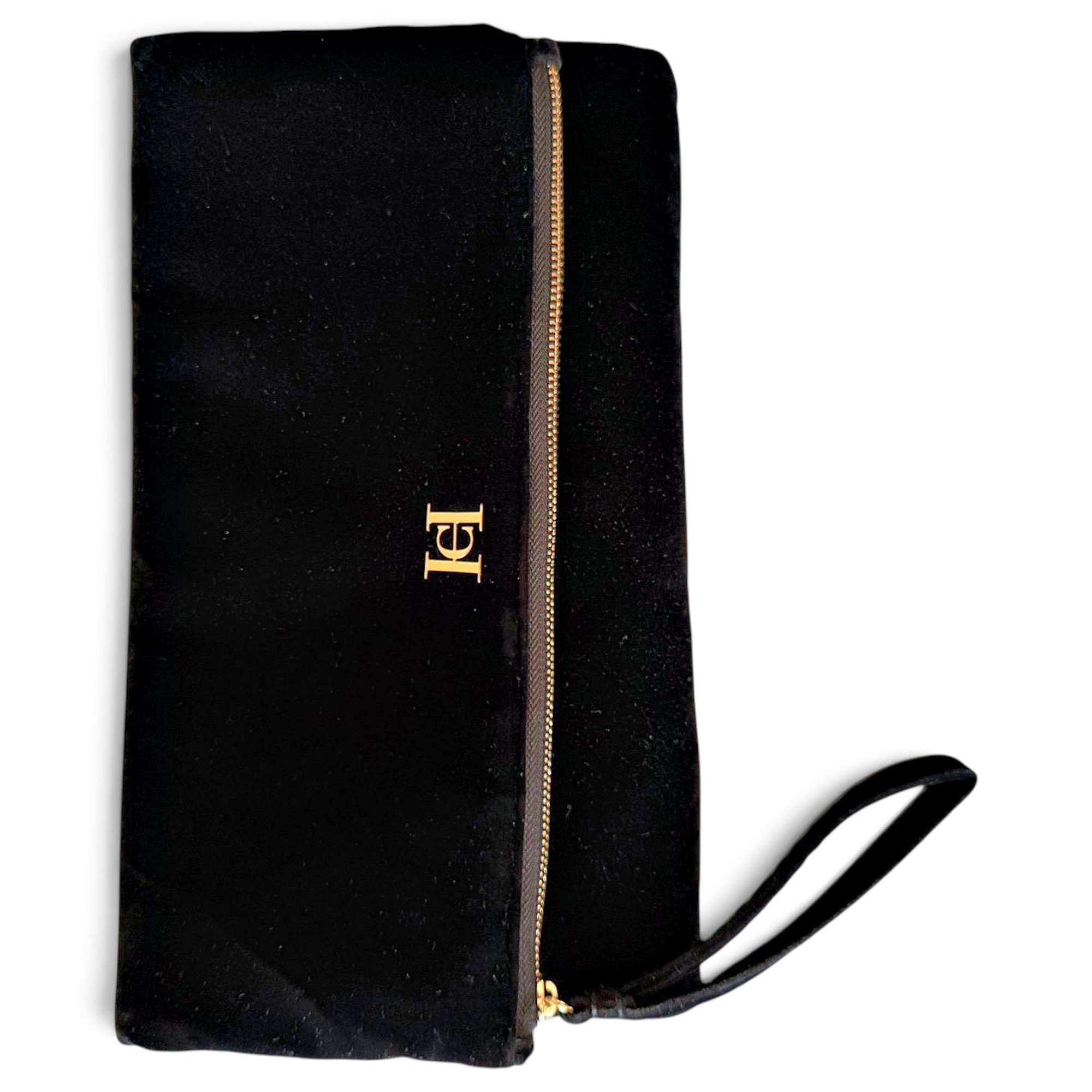 Velvet clutch bag