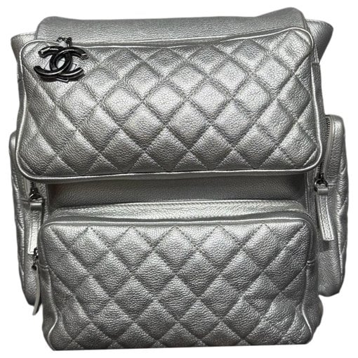 Leather backpack