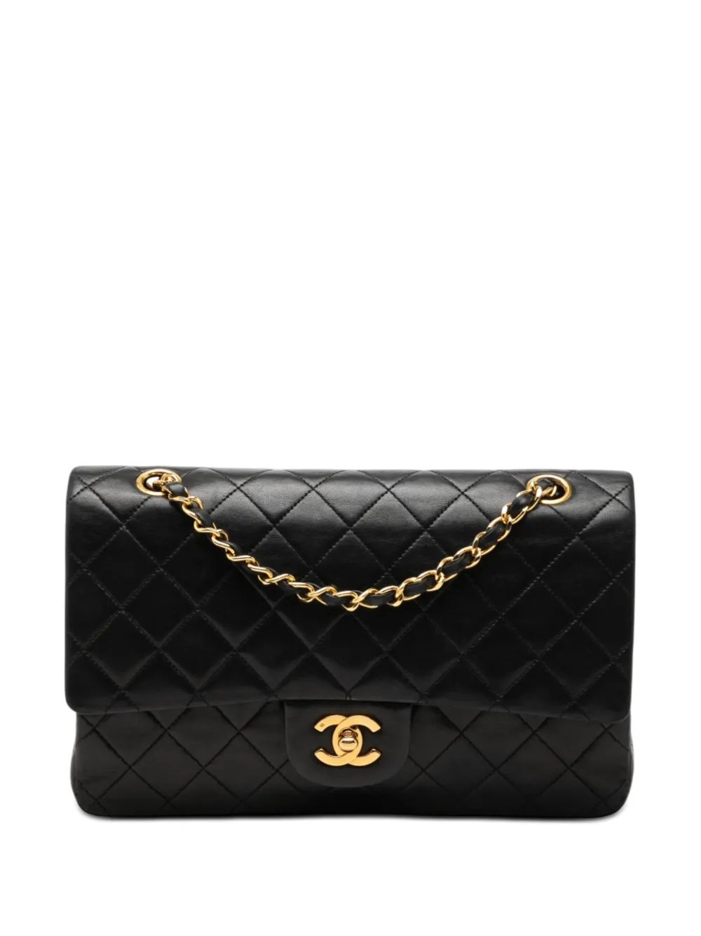 1989-1991 Medium Classic Lambskin Double Flap shoulder bag