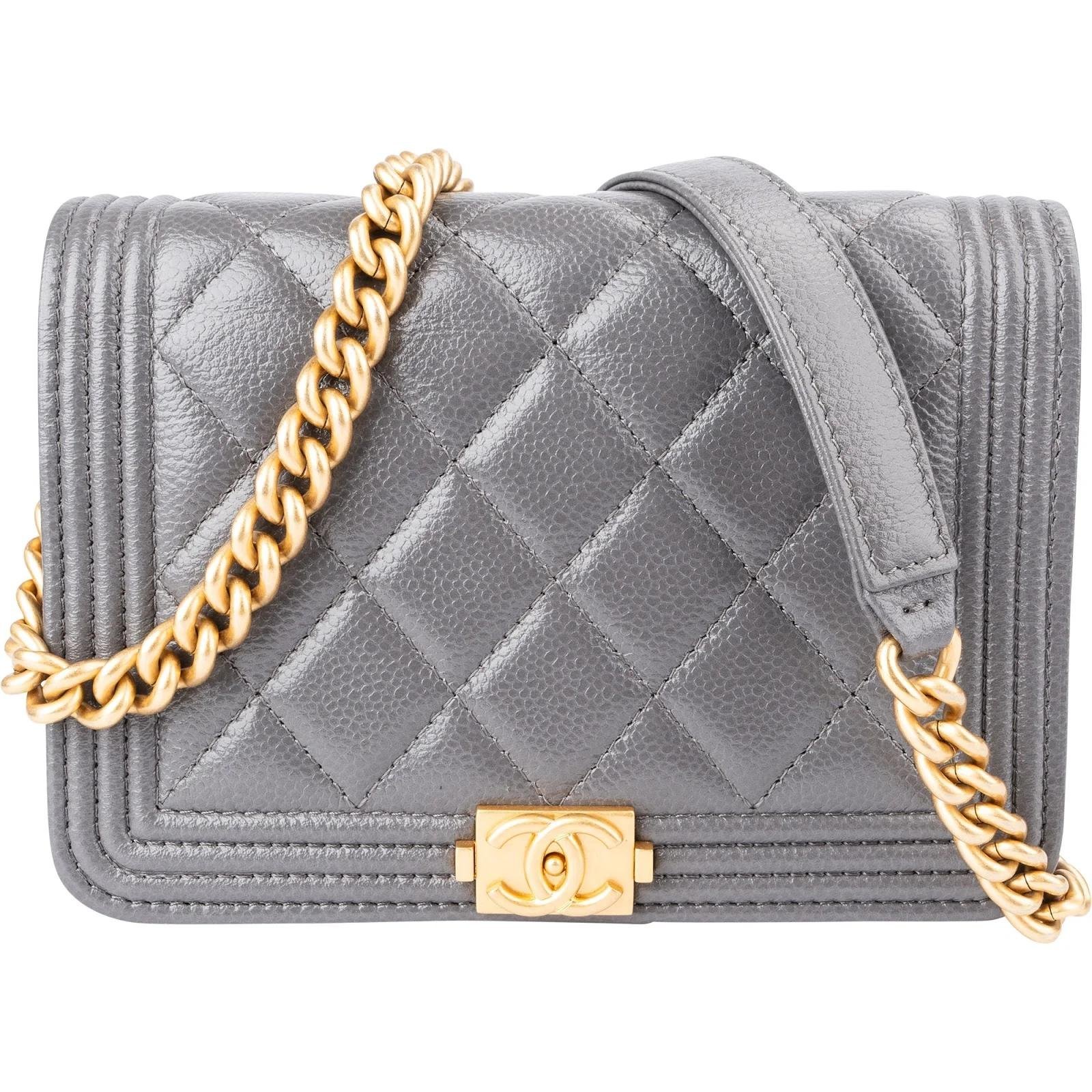 Wallet On Chain Boy leather crossbody bag