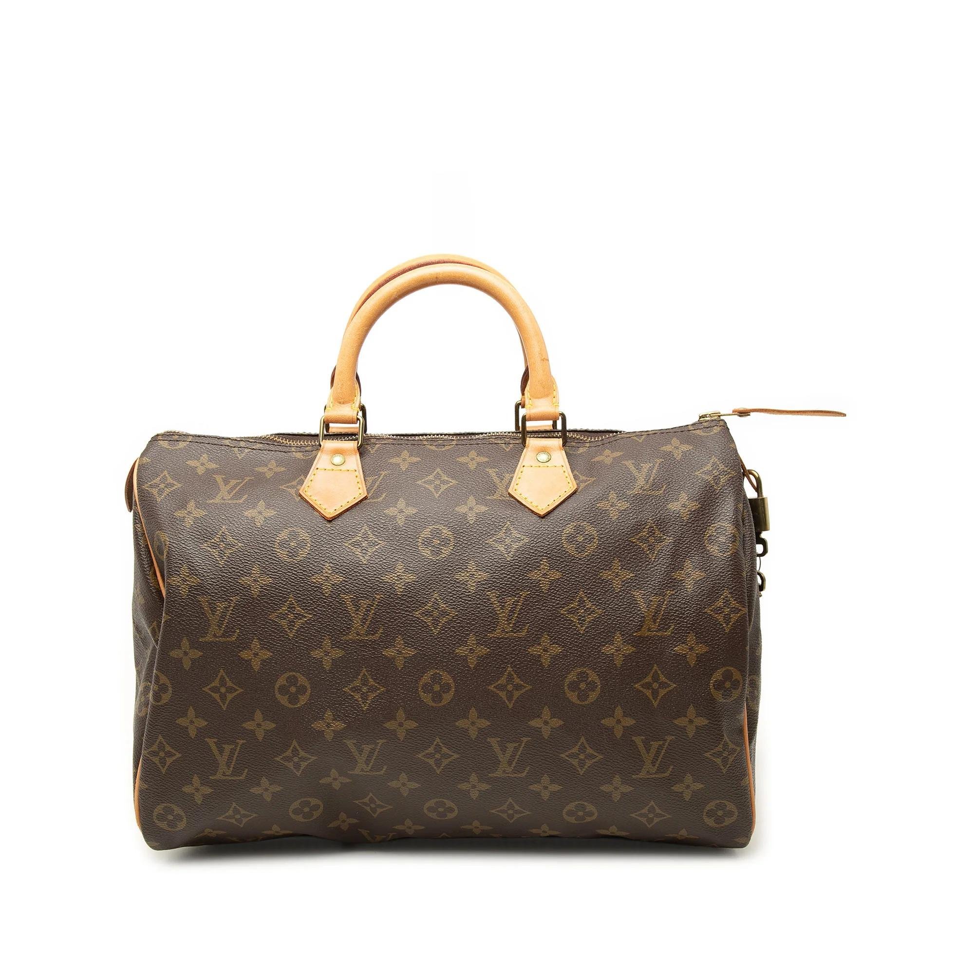 Speedy leather handbag