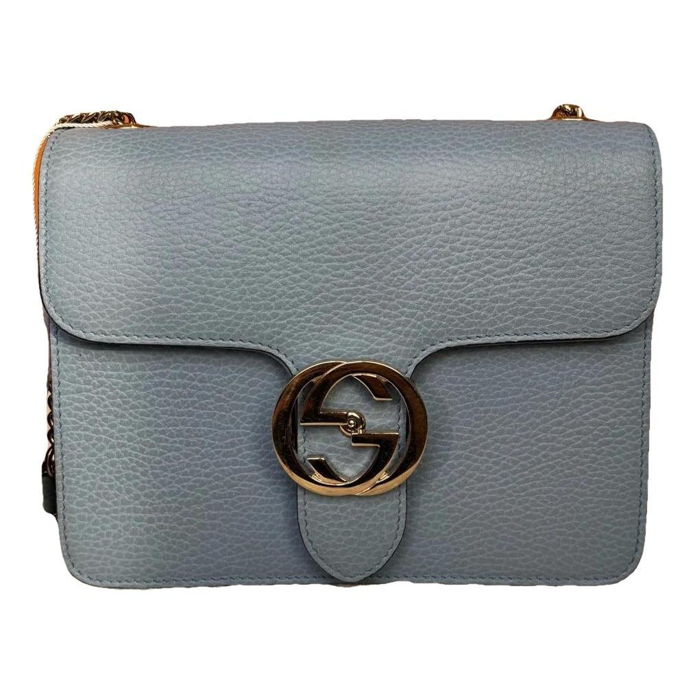 Interlocking leather mini bag